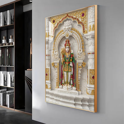 Lord Subramanya Premium Acrylic Vertical Wall Art