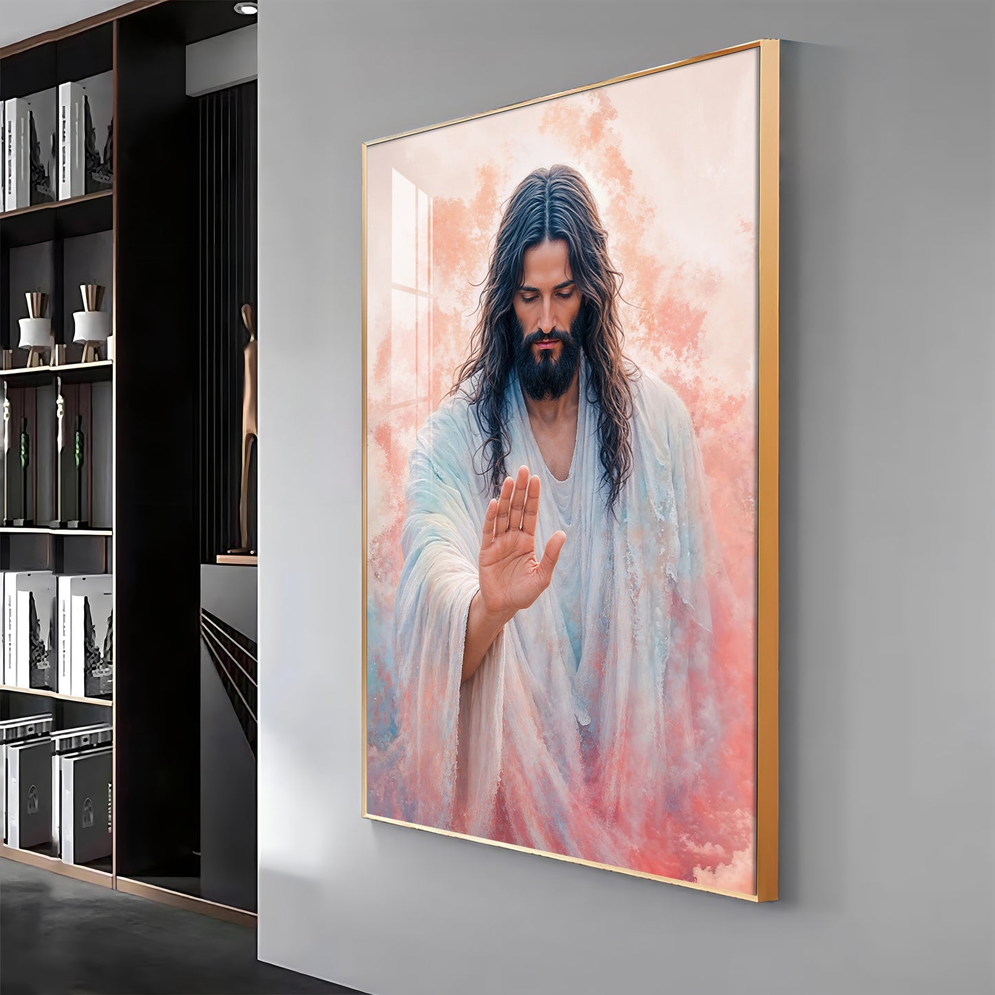 Jesus Christ Blessing Hand Premium Acrylic Wall Art