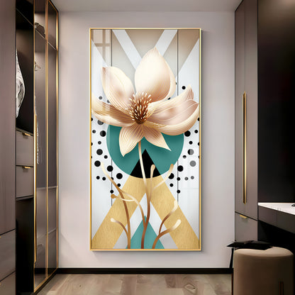 Abstract Flower Premium Acrylic Vertical Wall Art