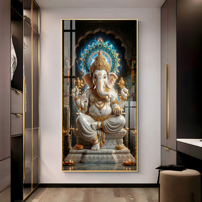 Ganesha Essence Premium Acrylic Vertical Wall Art