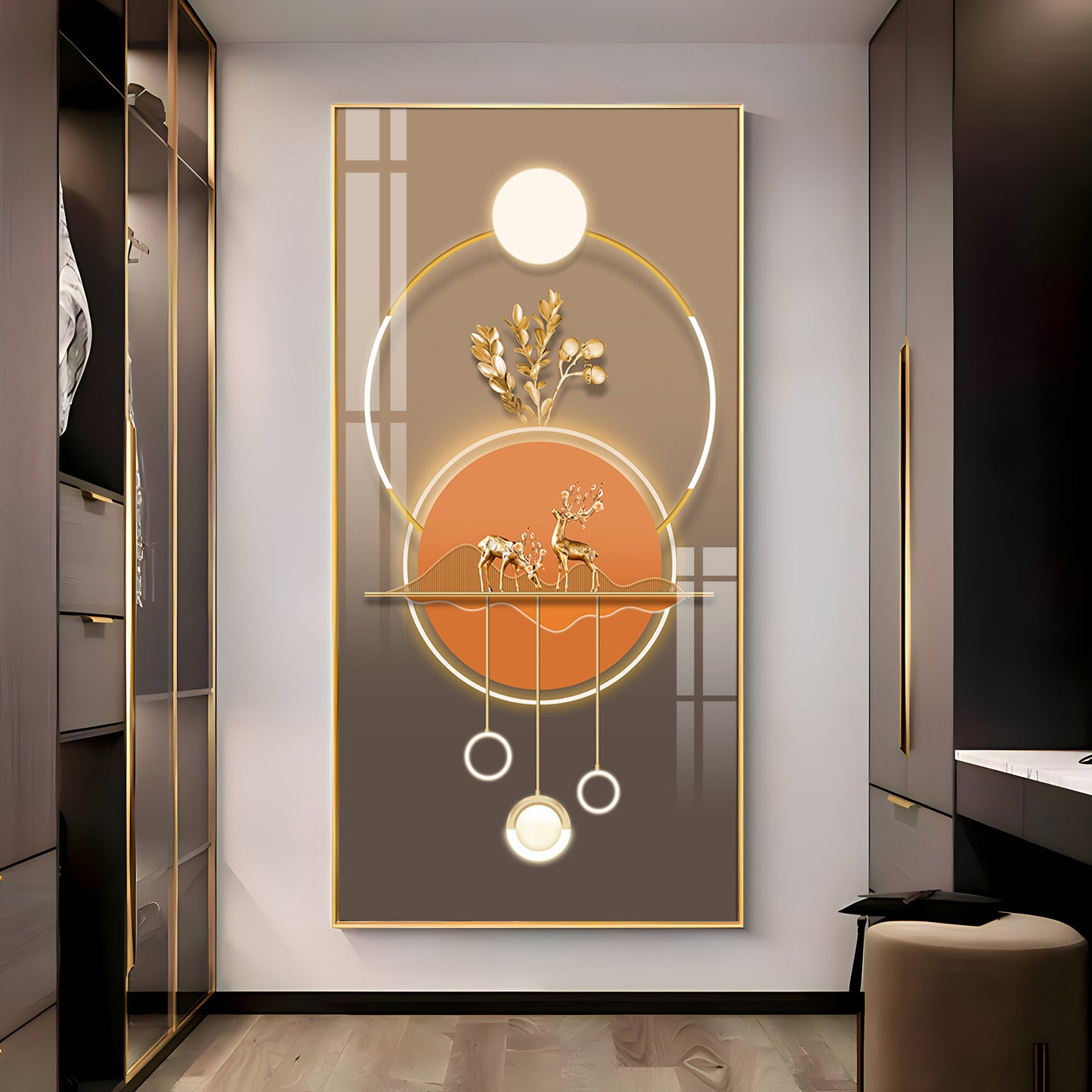 Majestic Mane Premium Acrylic Vertical Wall Art