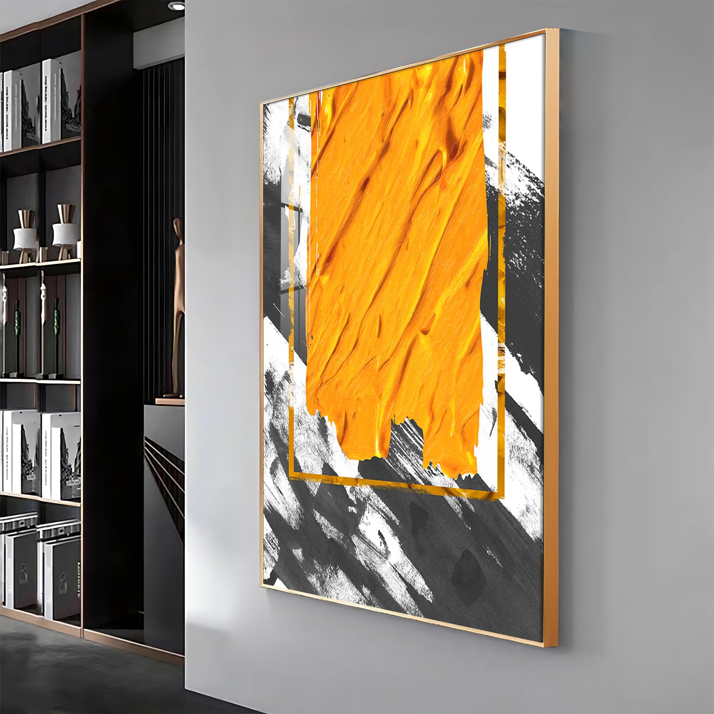 Vivid Strokes Of Sunshine Premium Acrylic Vertical Wall Art
