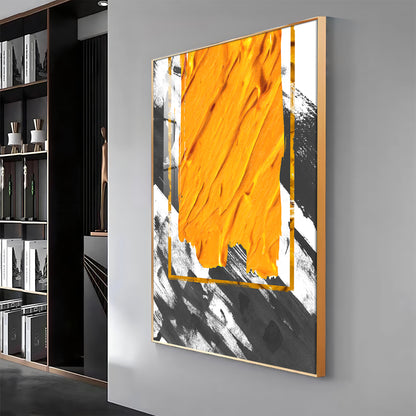 Vivid Strokes Of Sunshine Premium Acrylic Vertical Wall Art