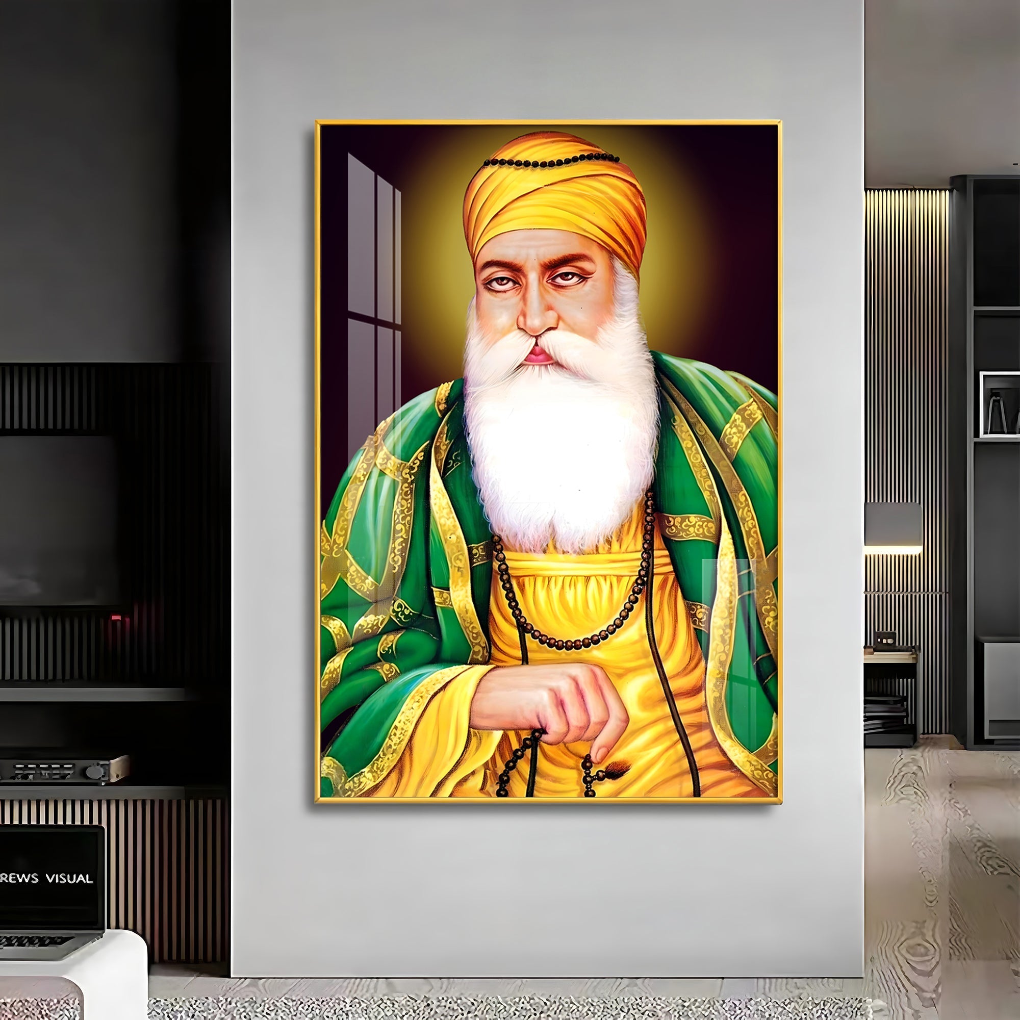 Guru Nanak Ji Premium Vertical Acrylic Wall Art - The Next Decor