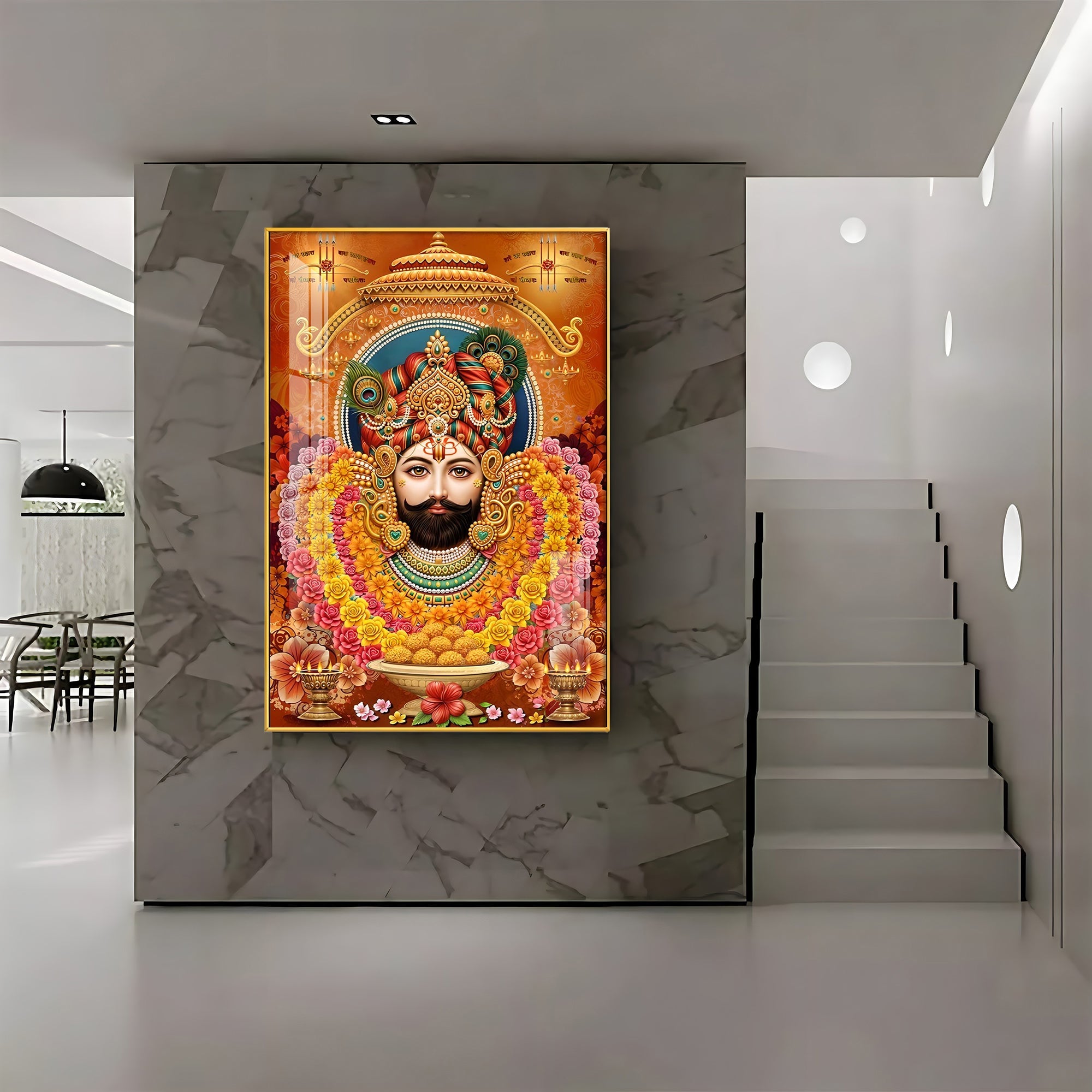 Haare Ka Sahara Premium Acrylic Vertical Wall Art - The Next Decor