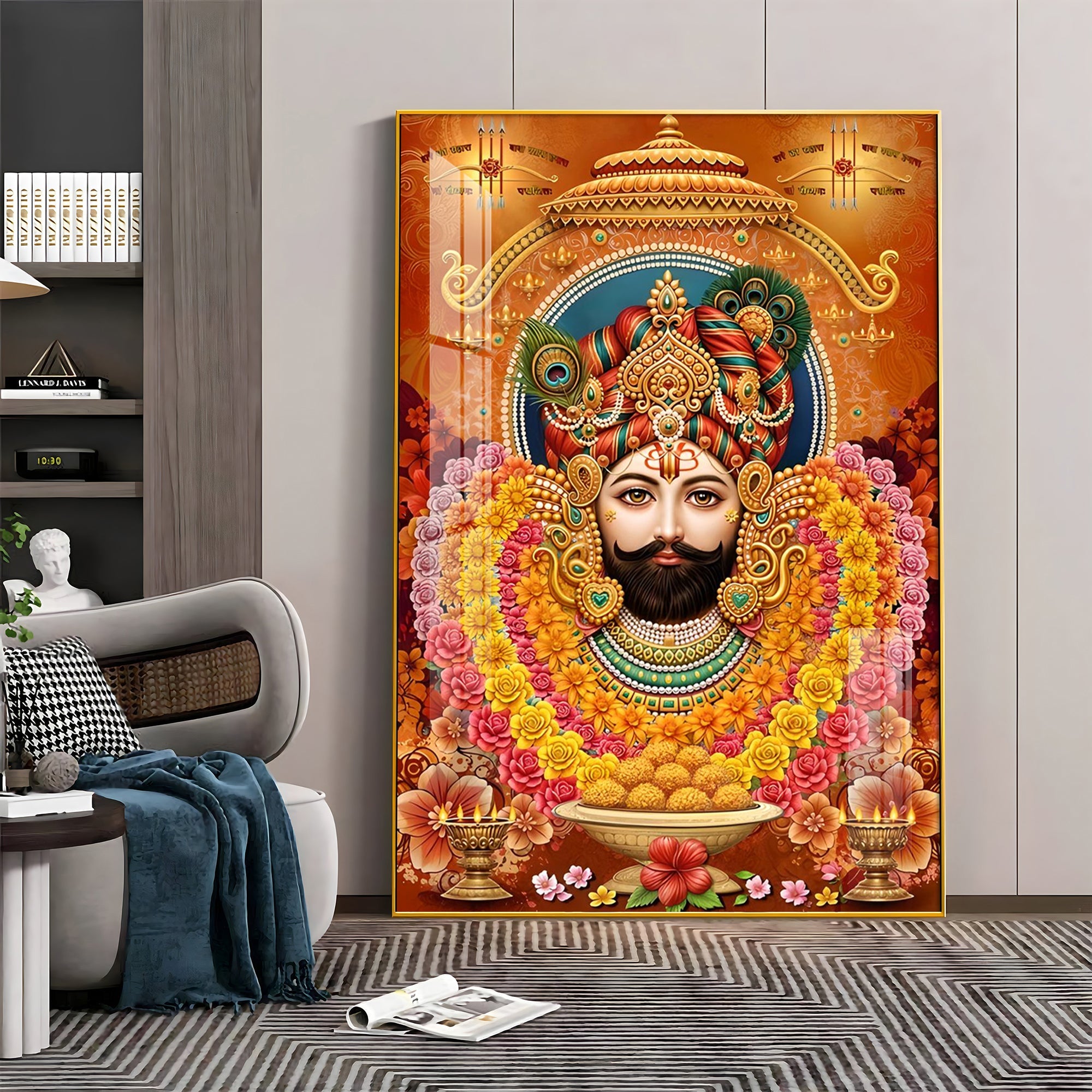 Haare Ka Sahara Premium Acrylic Vertical Wall Art - The Next Decor