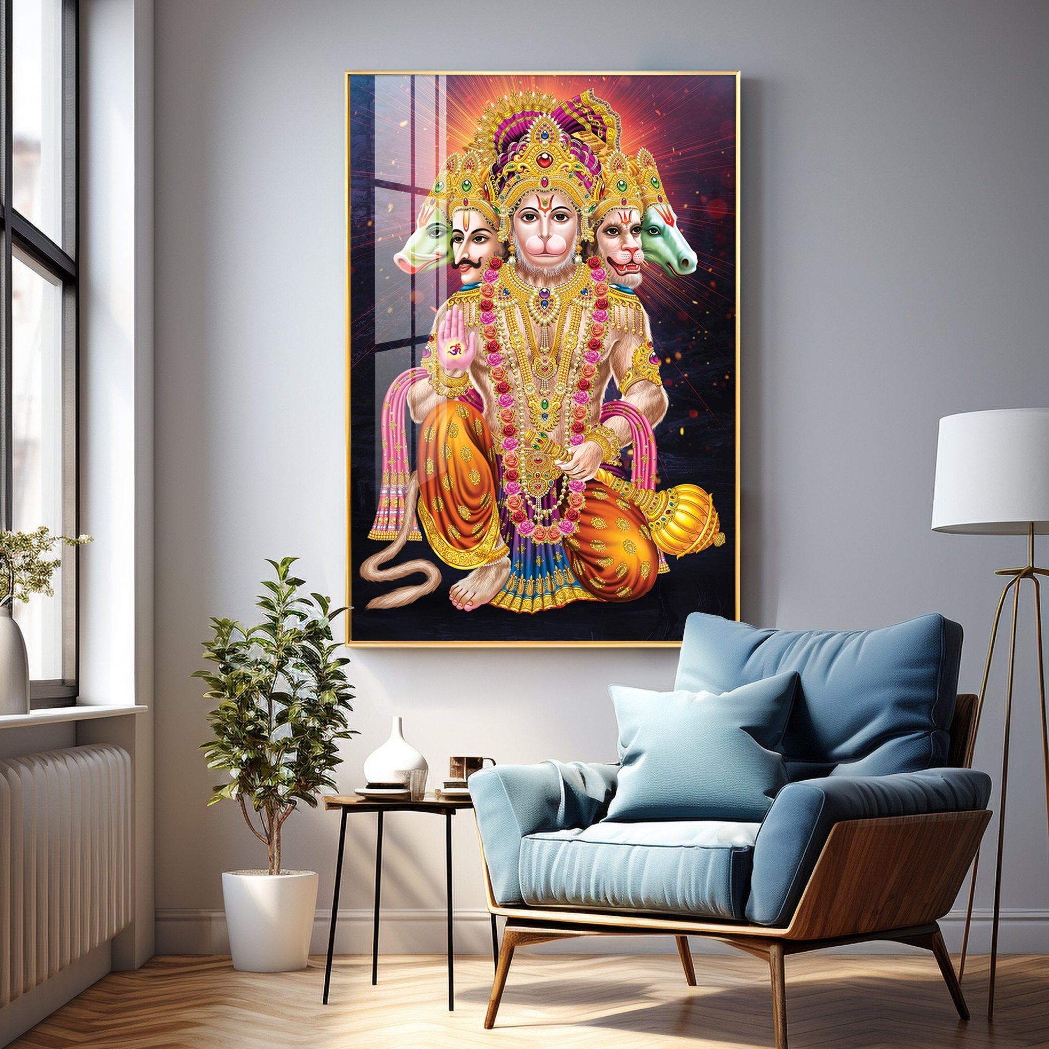 Hanuman's Valo Premium Vertical Acrylic Wall Art - The Next Decor