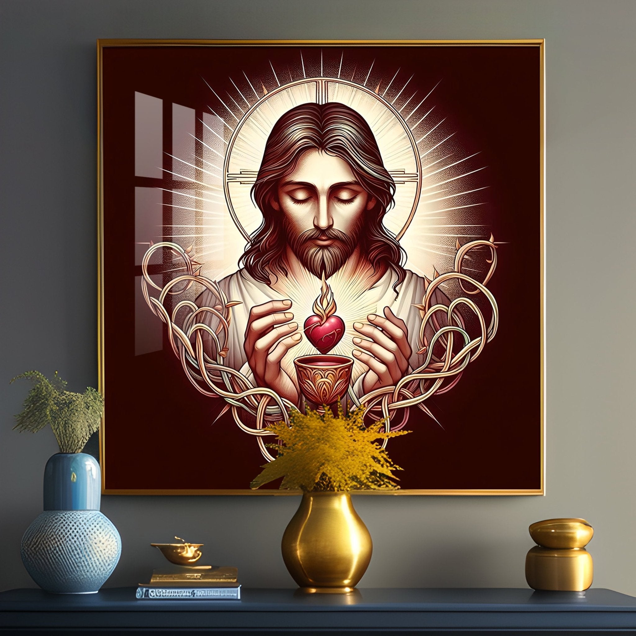 Heart of Compassion Premium Acrylic Square Wall Art - The Next Decor