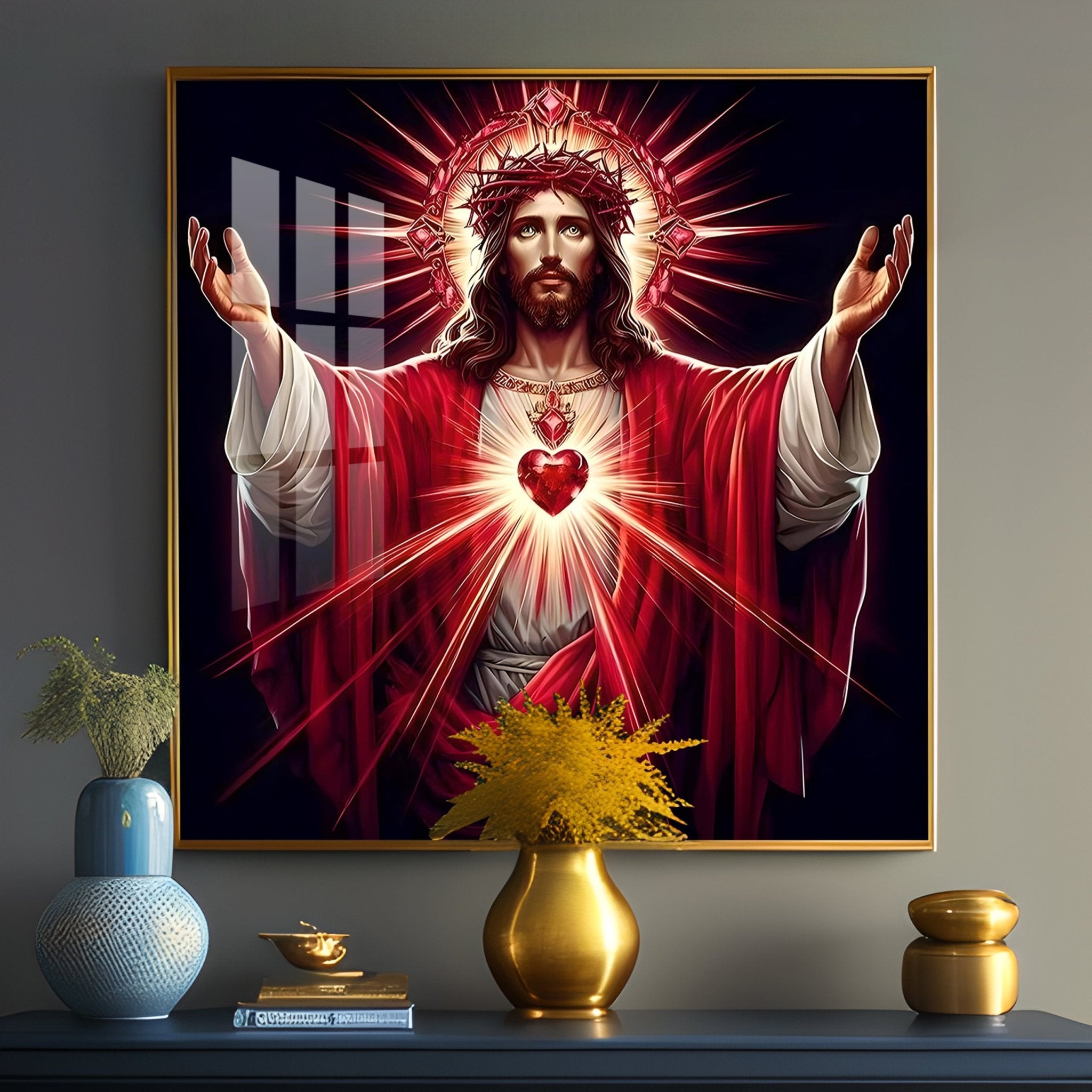 Heart of God Premium Acrylic Square Wall Art - The Next Decor