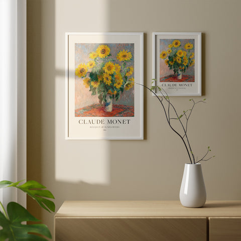 Bouquet Of Sunflowers Canvas Wall Art Without Glass