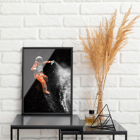 Astronaut Canvas Wall Art Without Glass