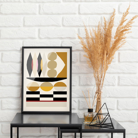 Abstract composition Canvas Wall Art Without Glass