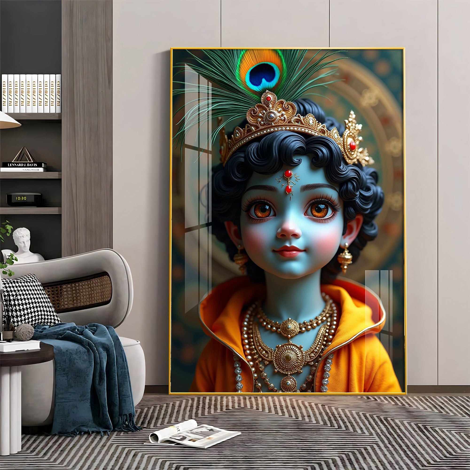 Infinite Krishna Imagery Premium Acrylic Wall Art - The Next Decor
