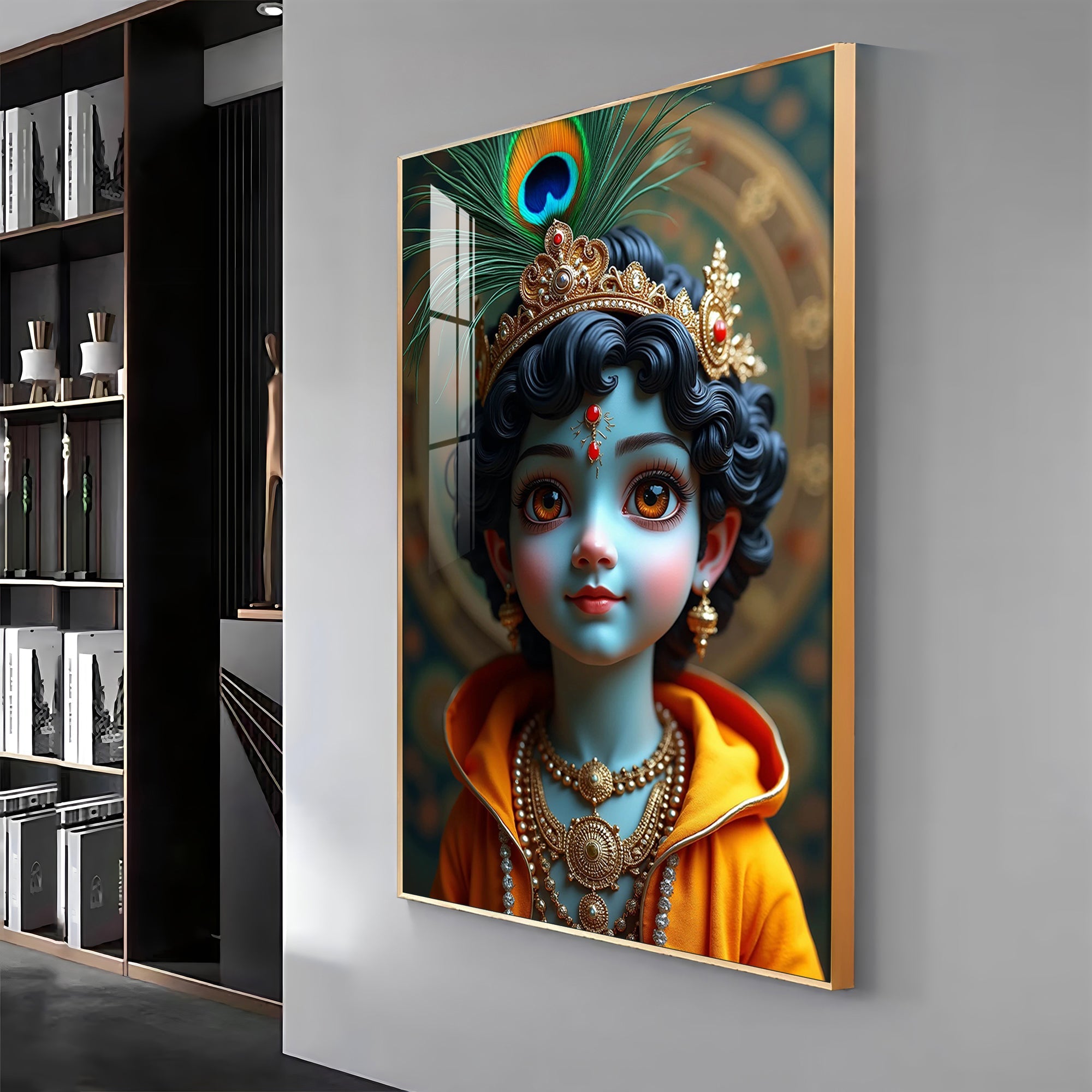 Infinite Krishna Imagery Premium Acrylic Wall Art - The Next Decor