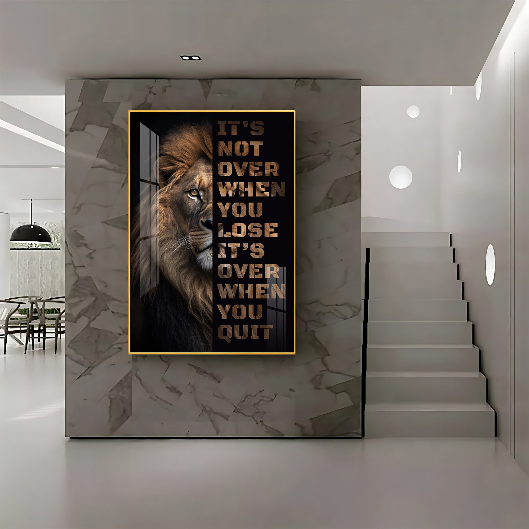 It's Not Over When You Lose Premium Acrylic Vertical Wall Art - The Next Decor