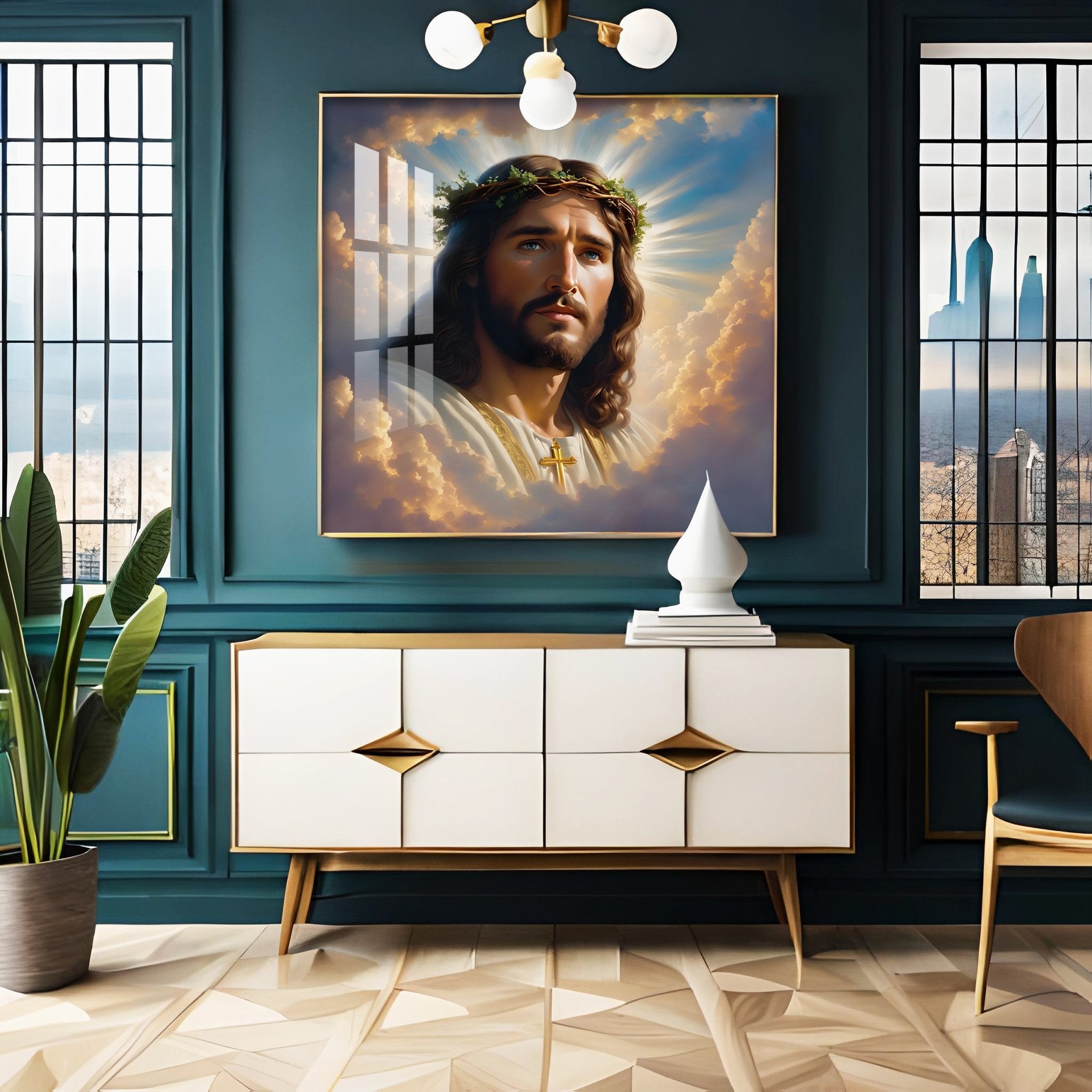 Jesus Christ Christian Premium Acrylic Square Wall Art - The Next Decor