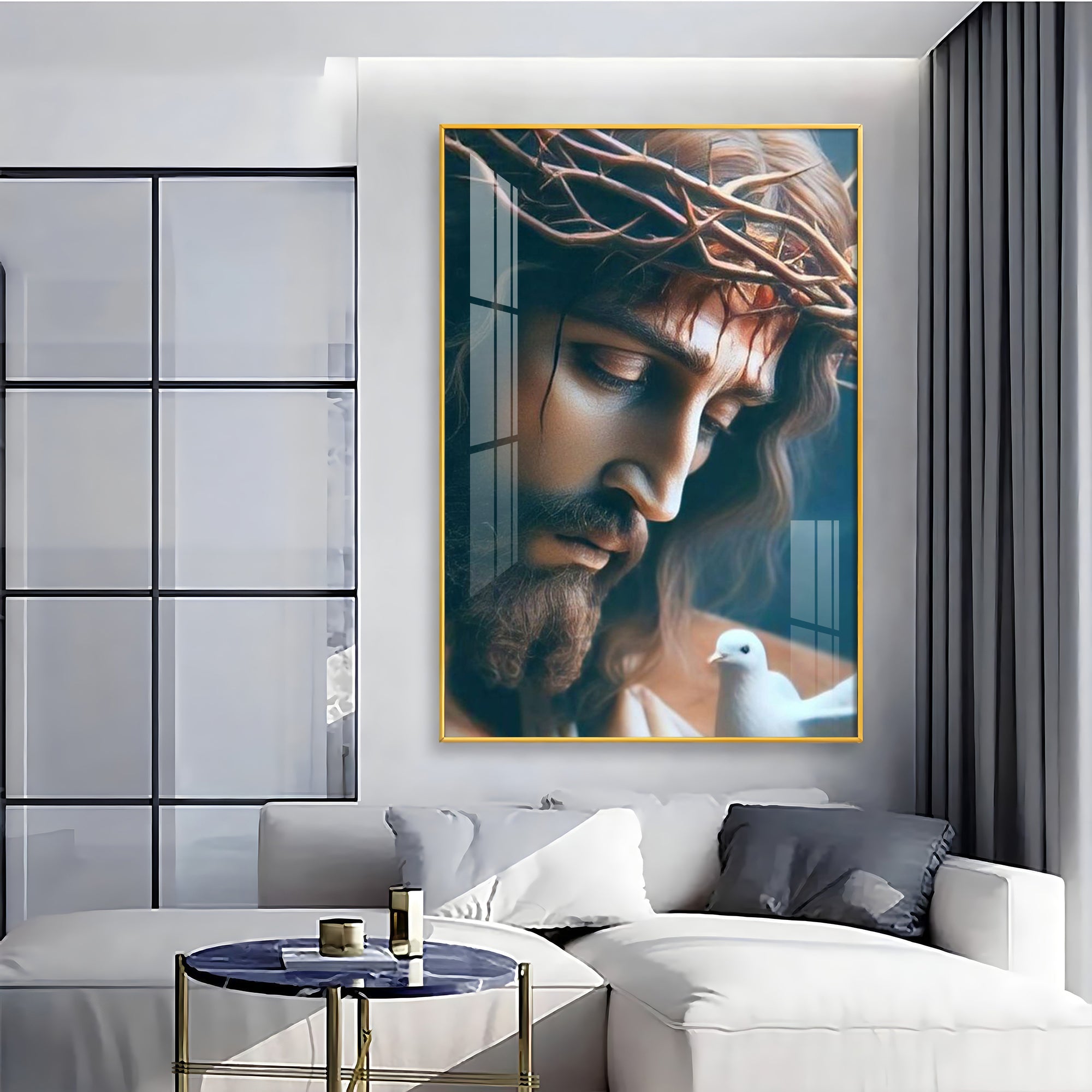 Jesus Faithful Reflections Premium Acrylic Wall Art - The Next Decor