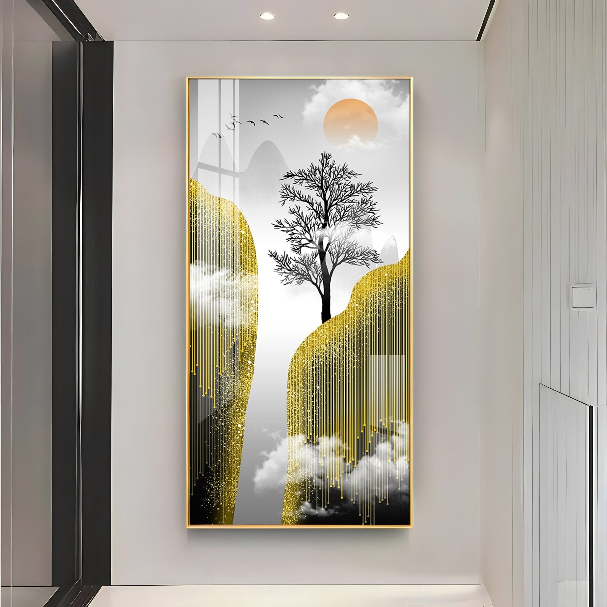 Jungle Scenery Luxury Crystal Wall Art - The Next Decor