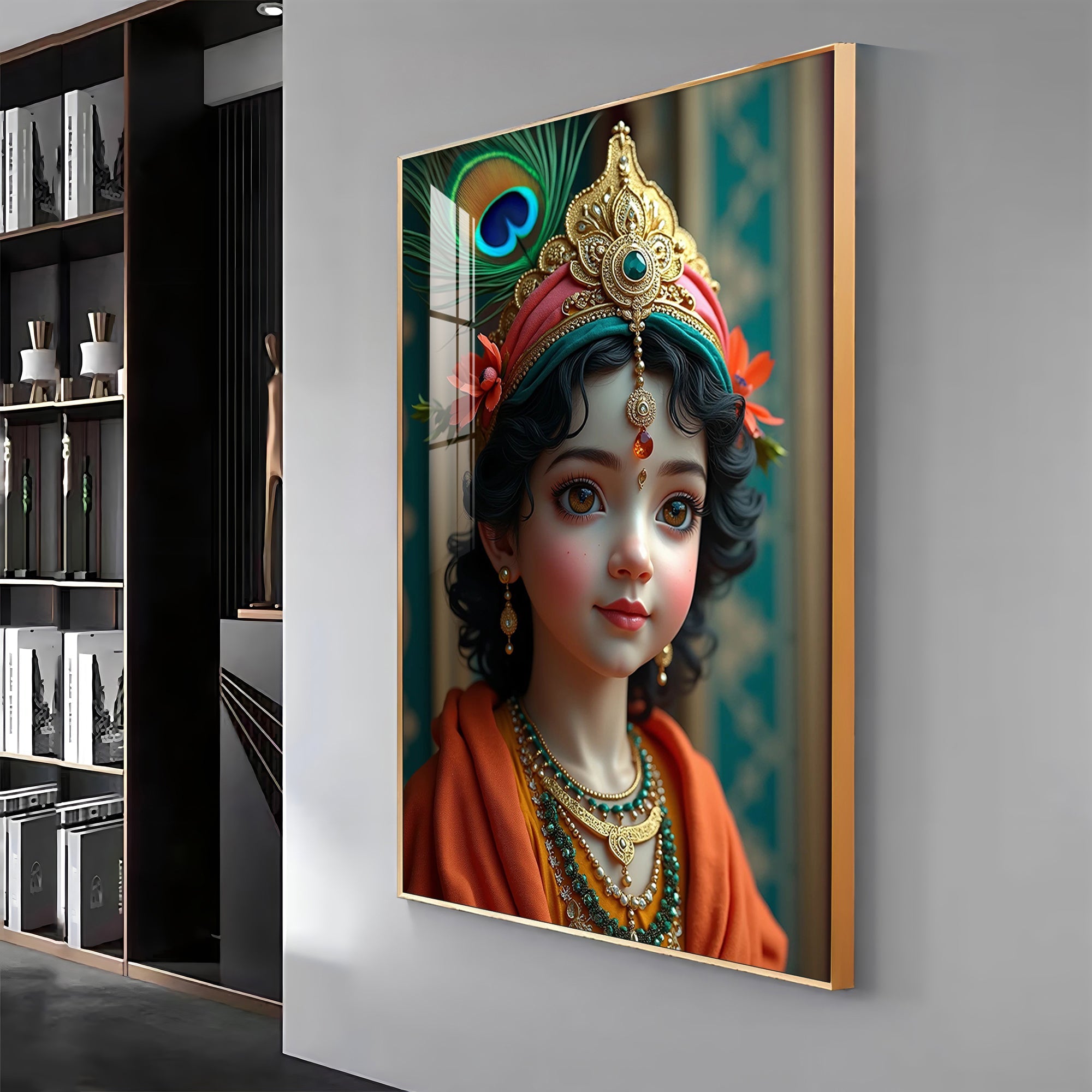 Krishna Reverberations Premium Acrylic Wall Art - The Next Decor