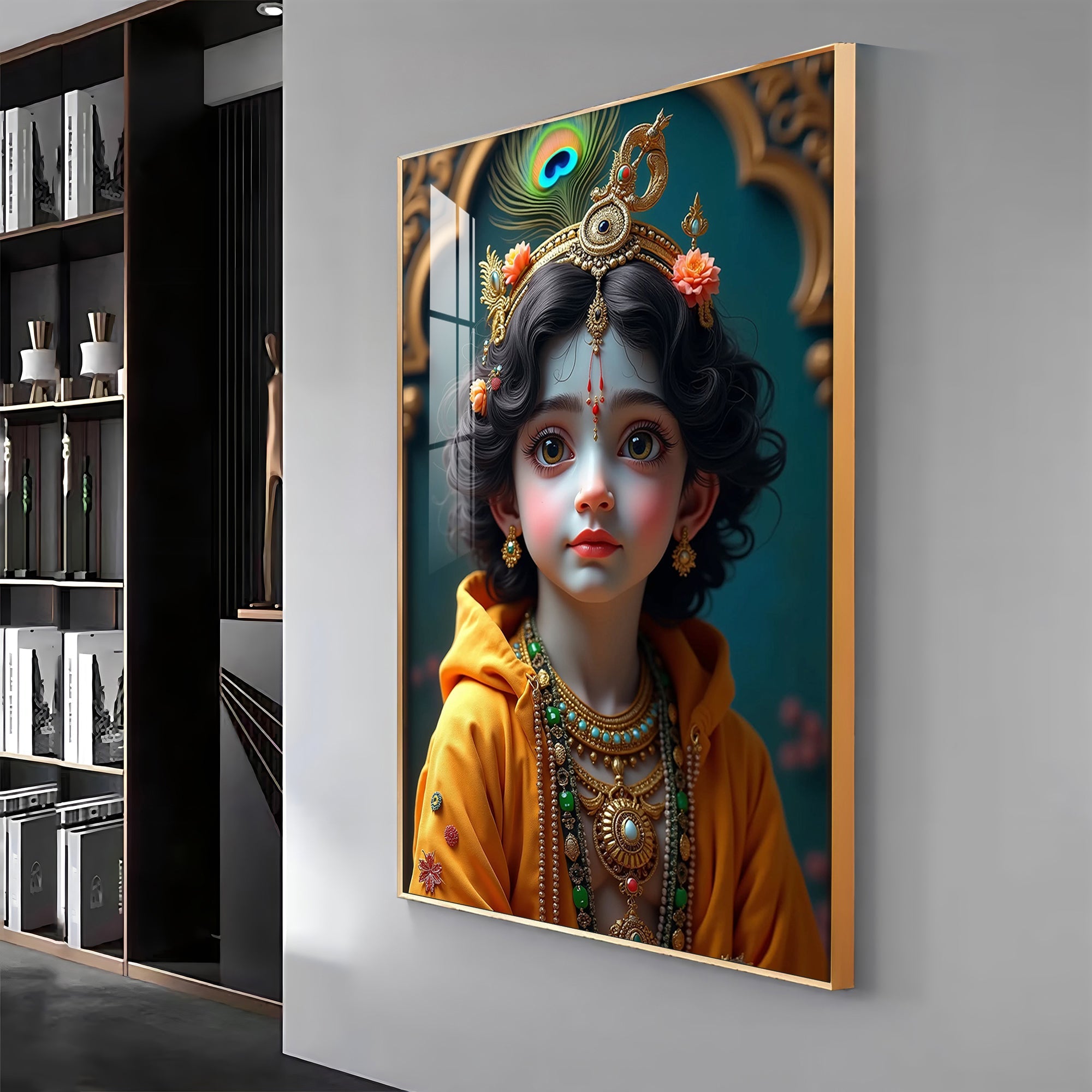 Krishna's Infinite Presence Premium Acrylic Wall Art - The Next Decor