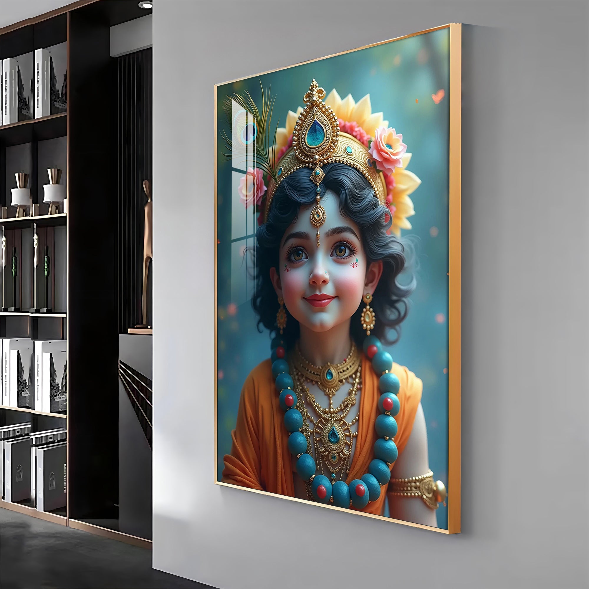 Little Krishna Resonance Premium Acrylic Wall Art - The Next Decor
