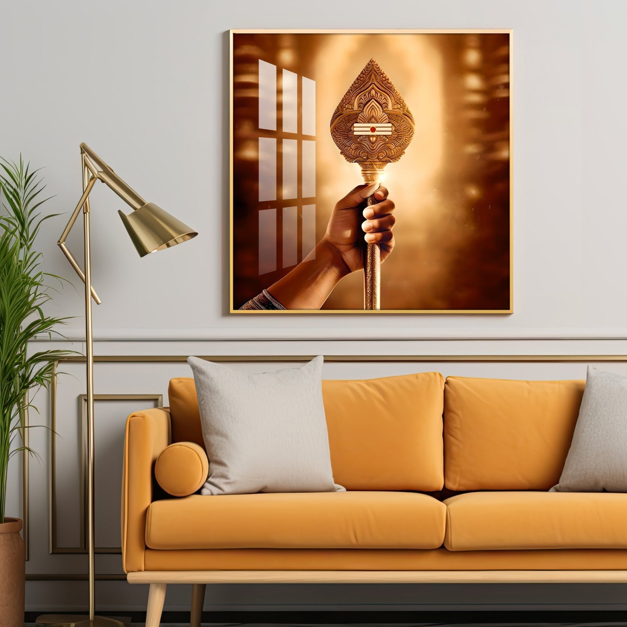 Lord Murugan Vel Premium Acrylic Square Wall Art - The Next Decor