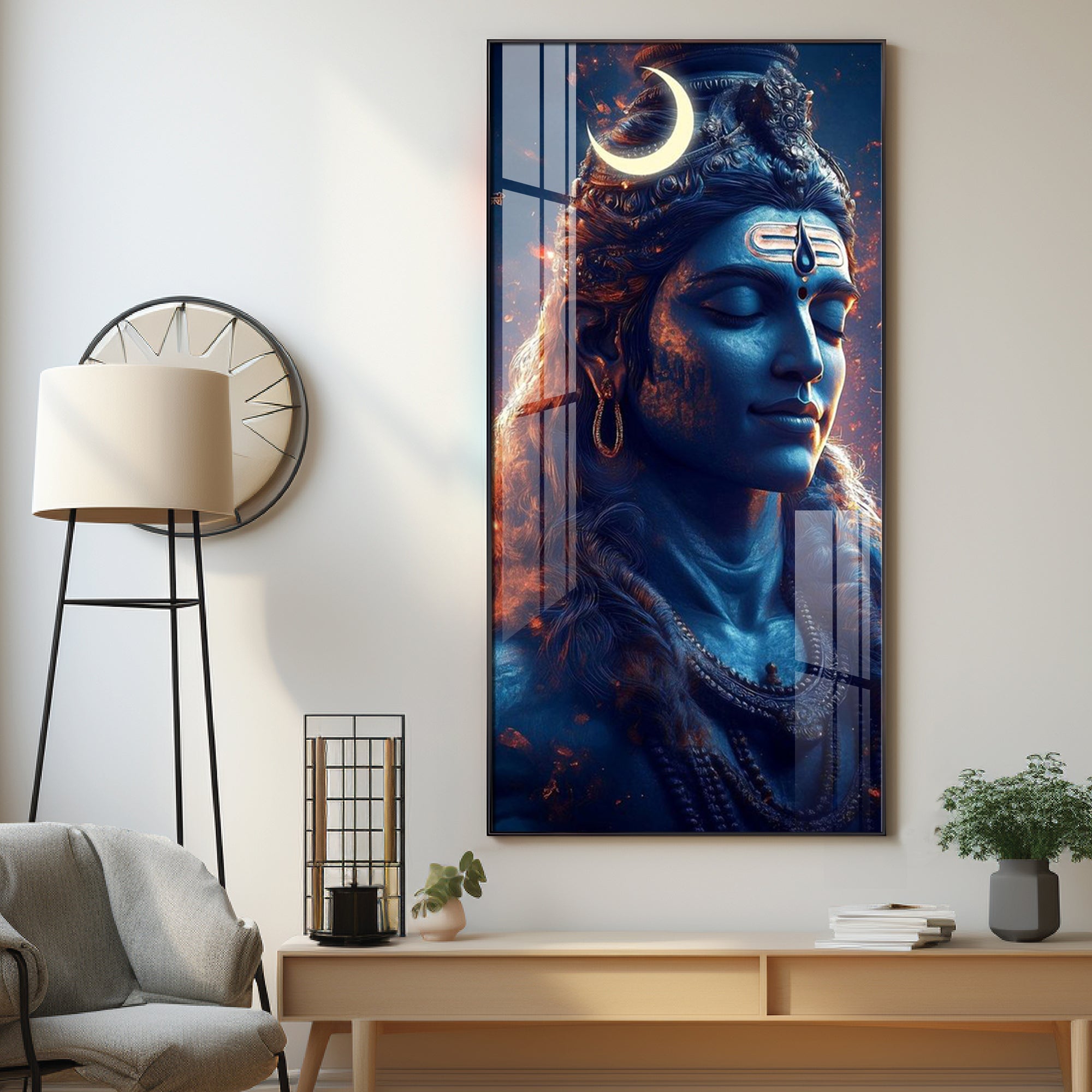 Lord Shiva Cosmic Energy Premium Acrylic Wall Art - The Next Decor