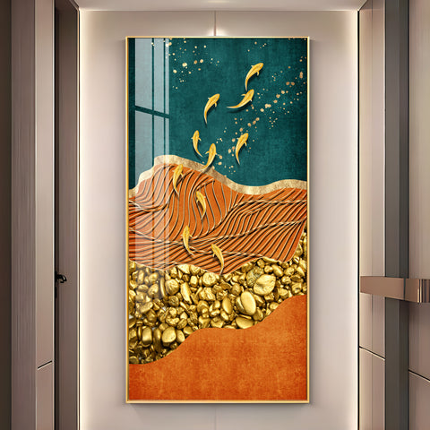 Chinese Landscape Premium Acrylic Vertical Wall Art