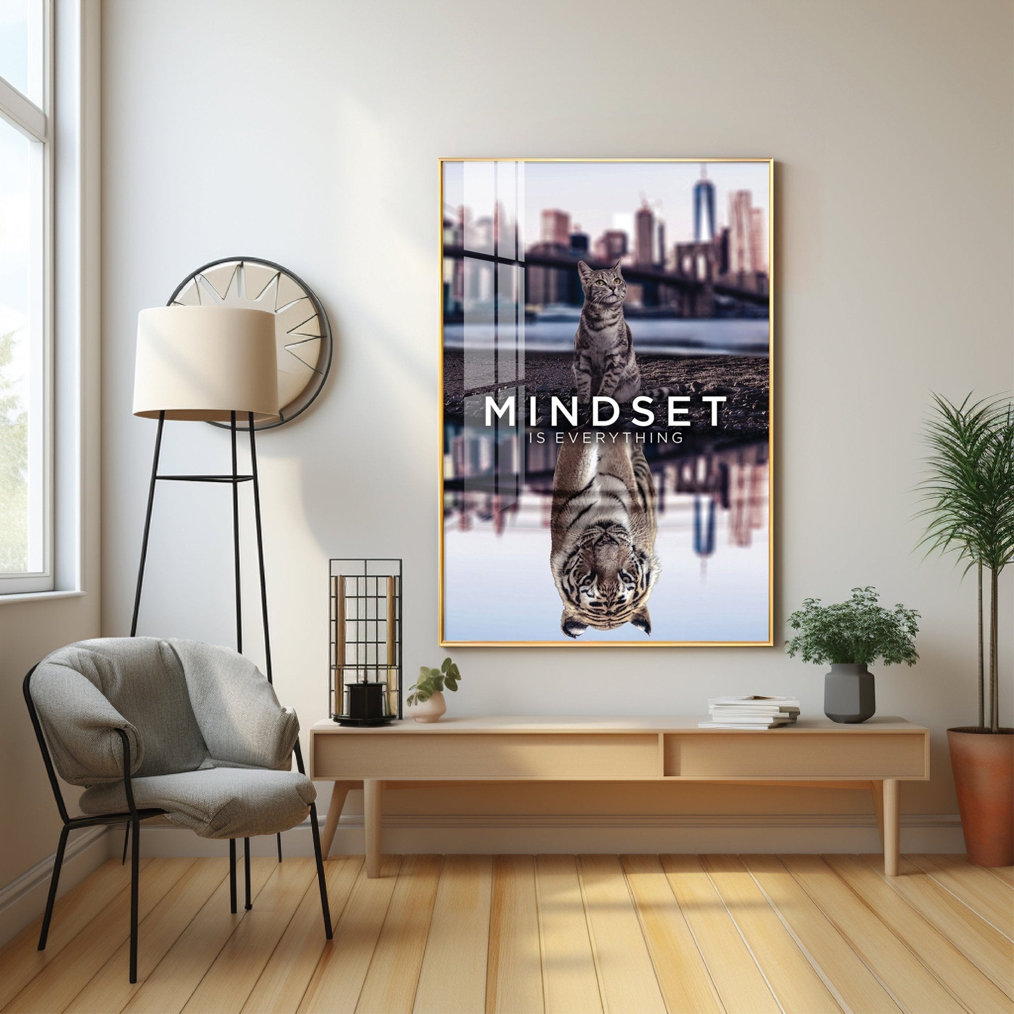 Mindset Is Everything Premium Acrylic Vertical Wall Art - The Next Decor
