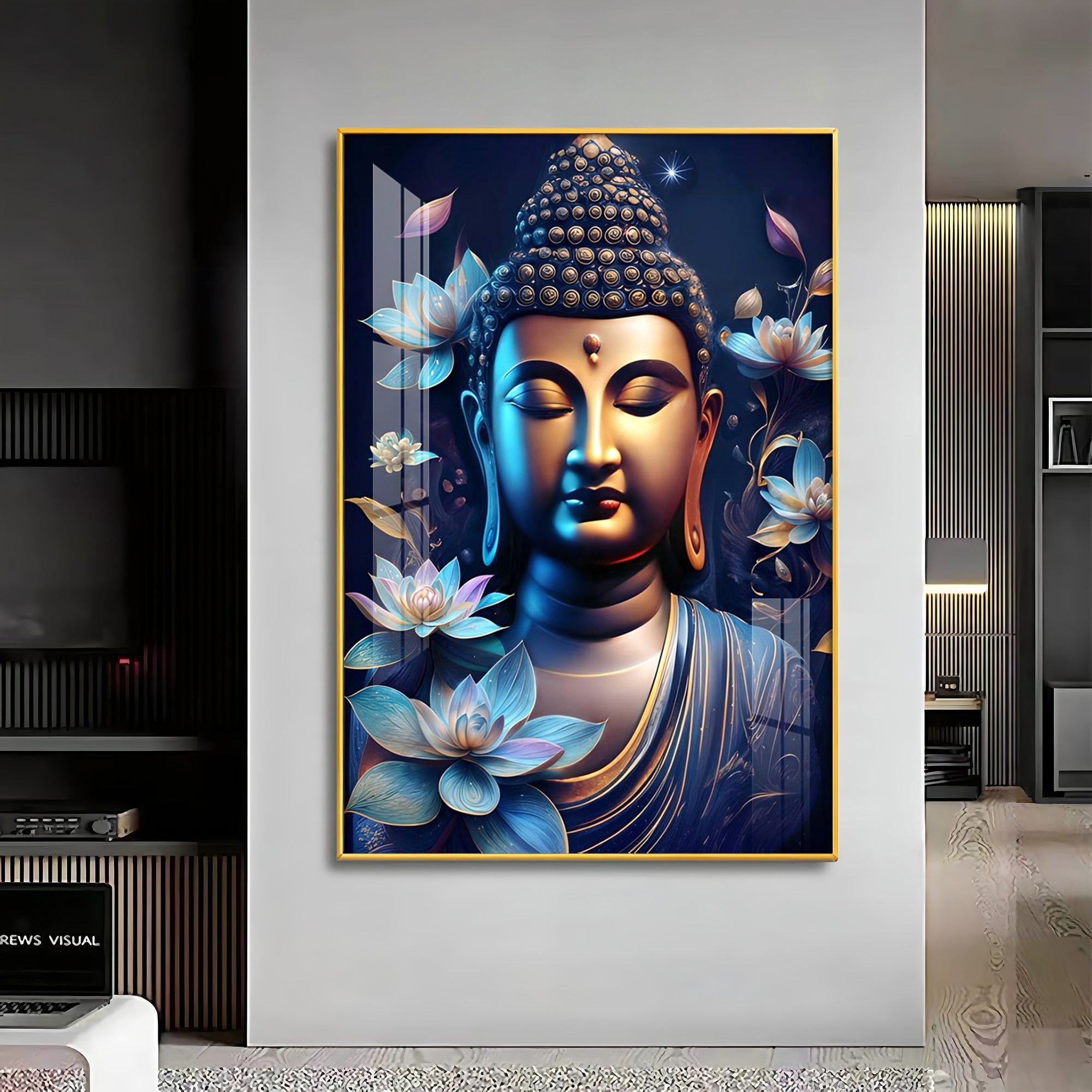 Modern Buddha Premium Acrylic Vertical Wall Art - The Next Decor