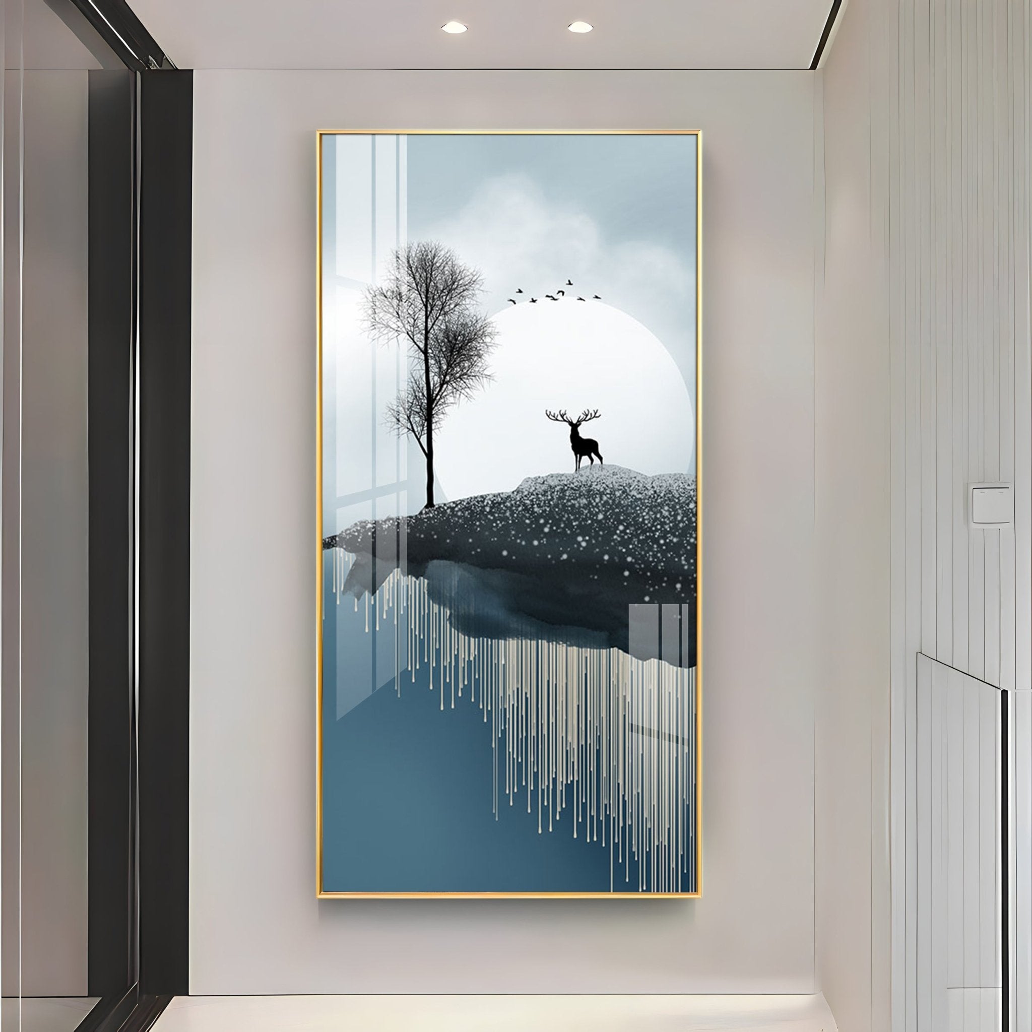 Night Forest Luxury Crystal Wall Art - The Next Decor