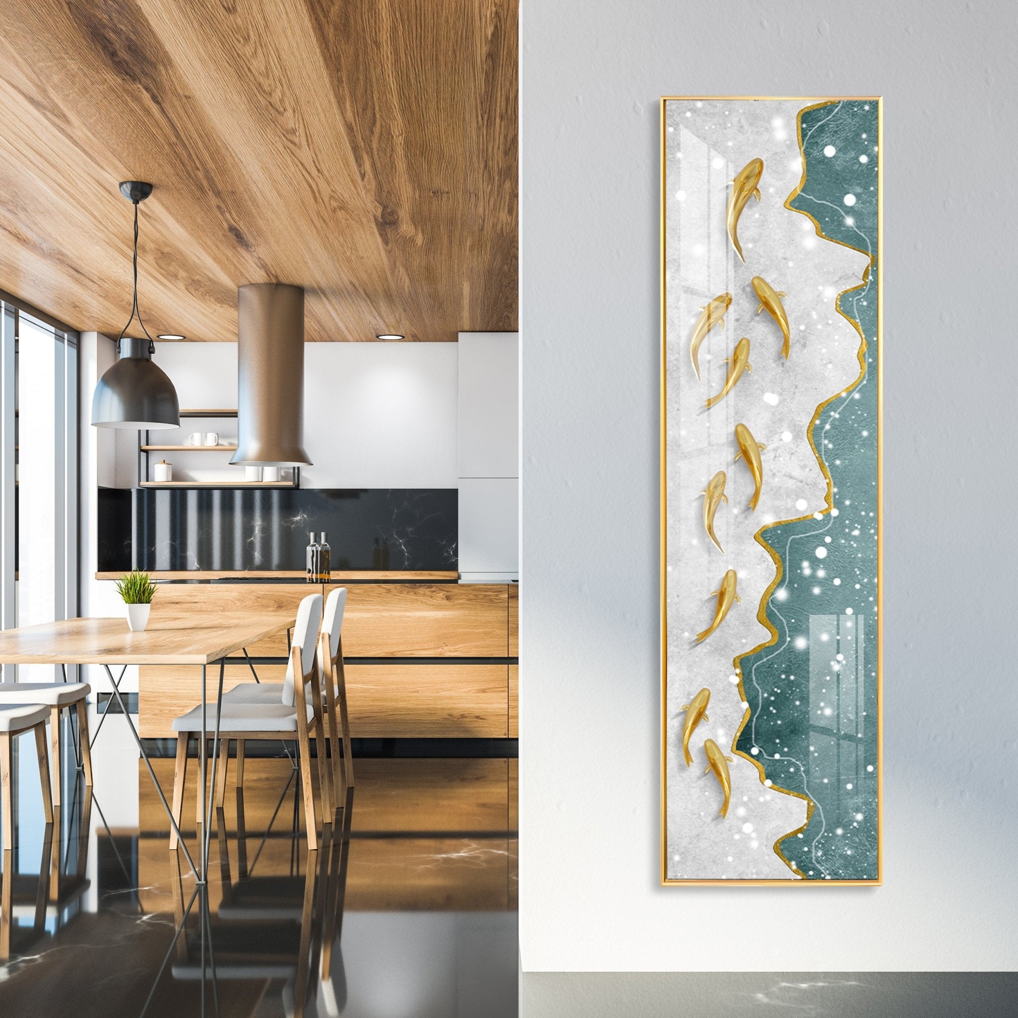 Out of The Box Luxury Crystal Vertical Wall Art - The Next Decor