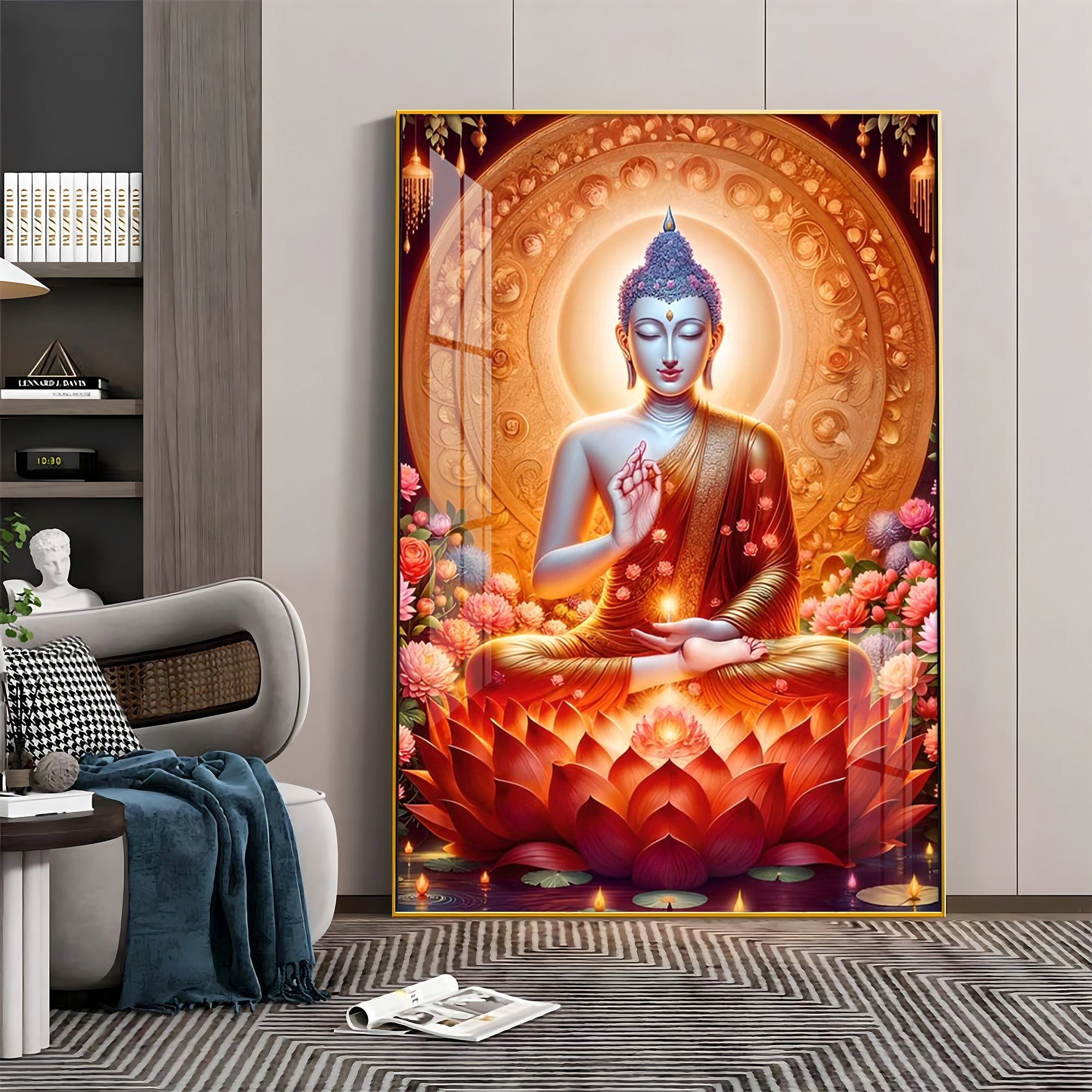 Peaceful Buddha Premium Acrylic Vertical Wall Art - The Next Decor