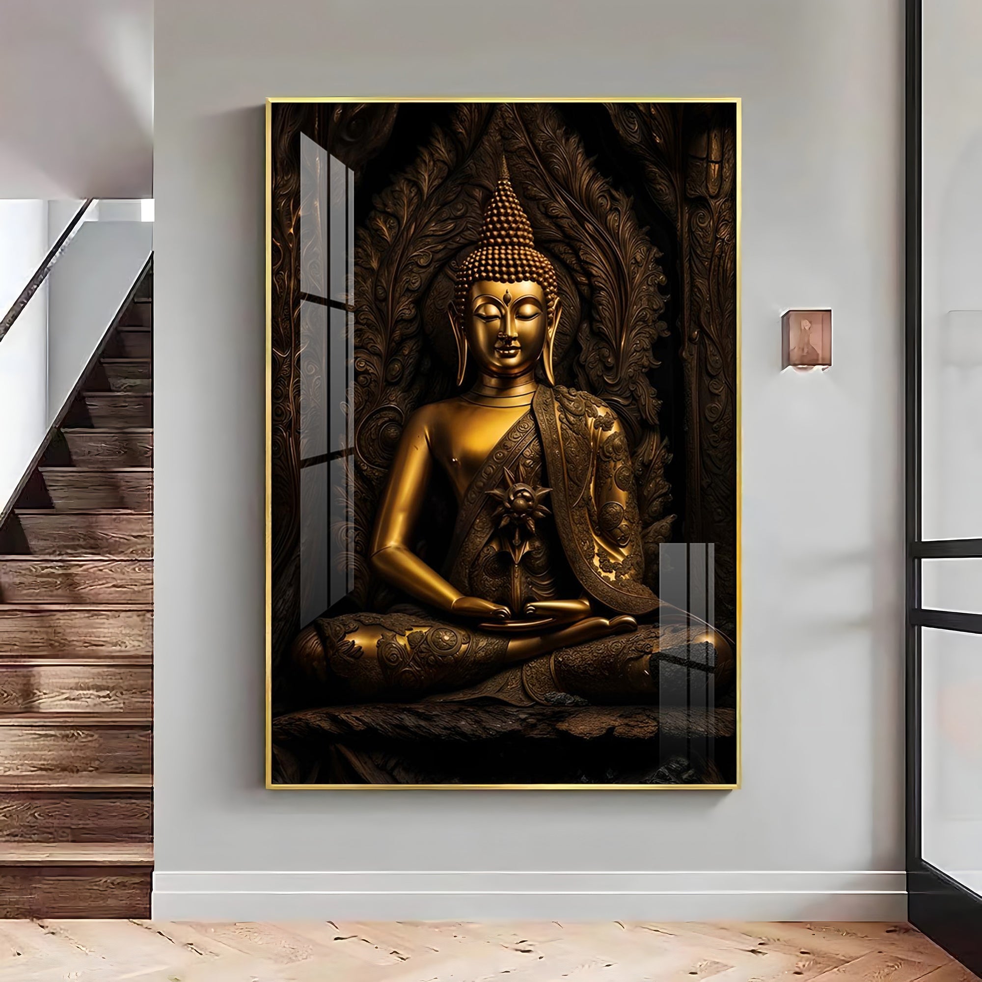 Radiant Serenity Premium Acrylic Vertical Wall Art - The Next Decor
