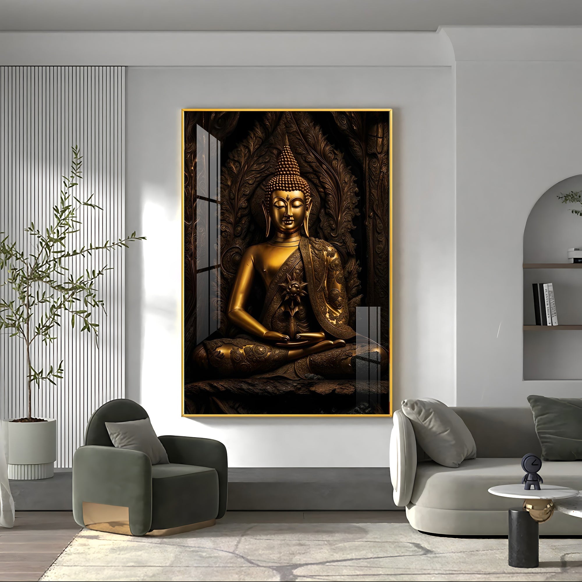 Radiant Serenity Premium Acrylic Vertical Wall Art - The Next Decor