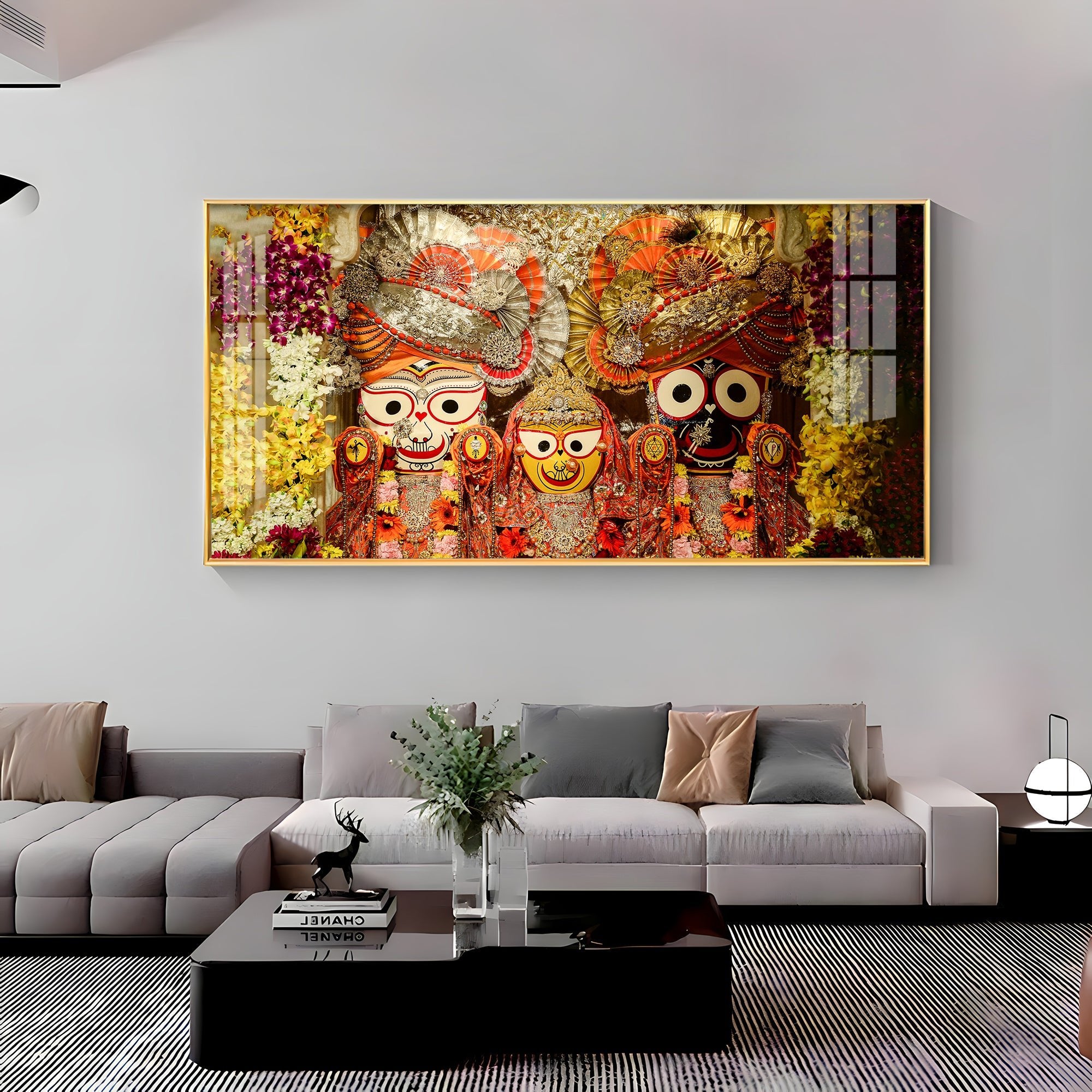 Shree Jagannatha Premium Acrylic Horizontal Wall Art - The Next Decor
