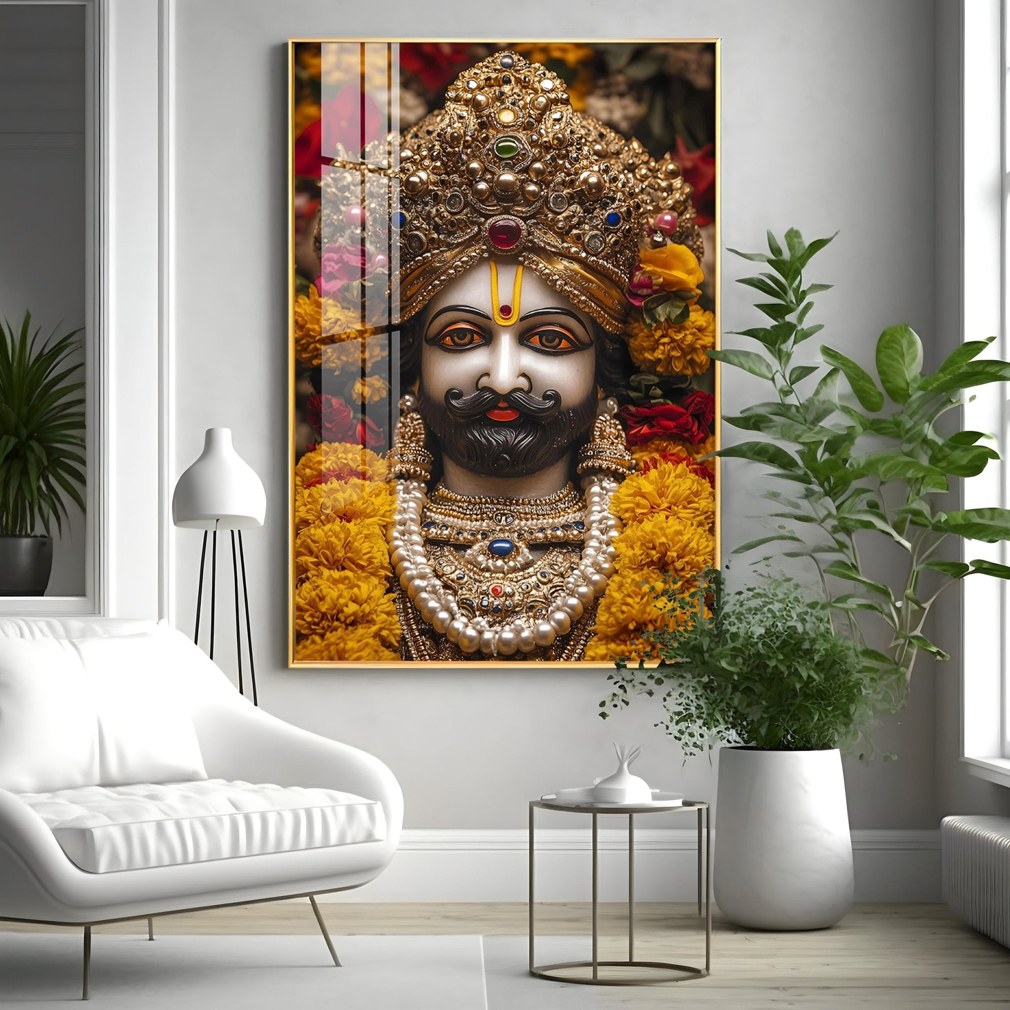 Shree Khatu Shyam Premium Vertical Acrylic Wall Art - The Next Decor