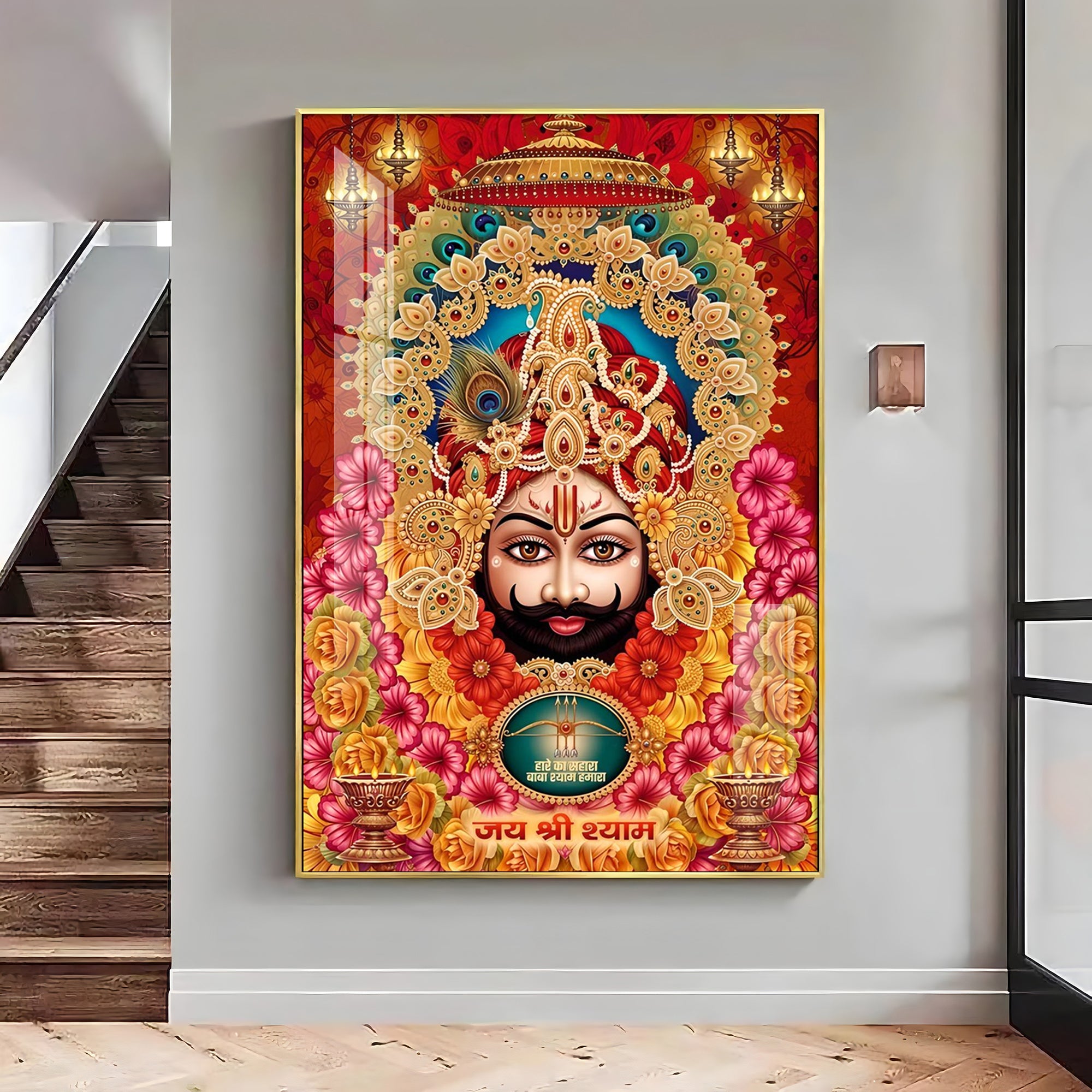 Shree Lakhdatar Premium Acrylic Vertical Wall Art - The Next Decor