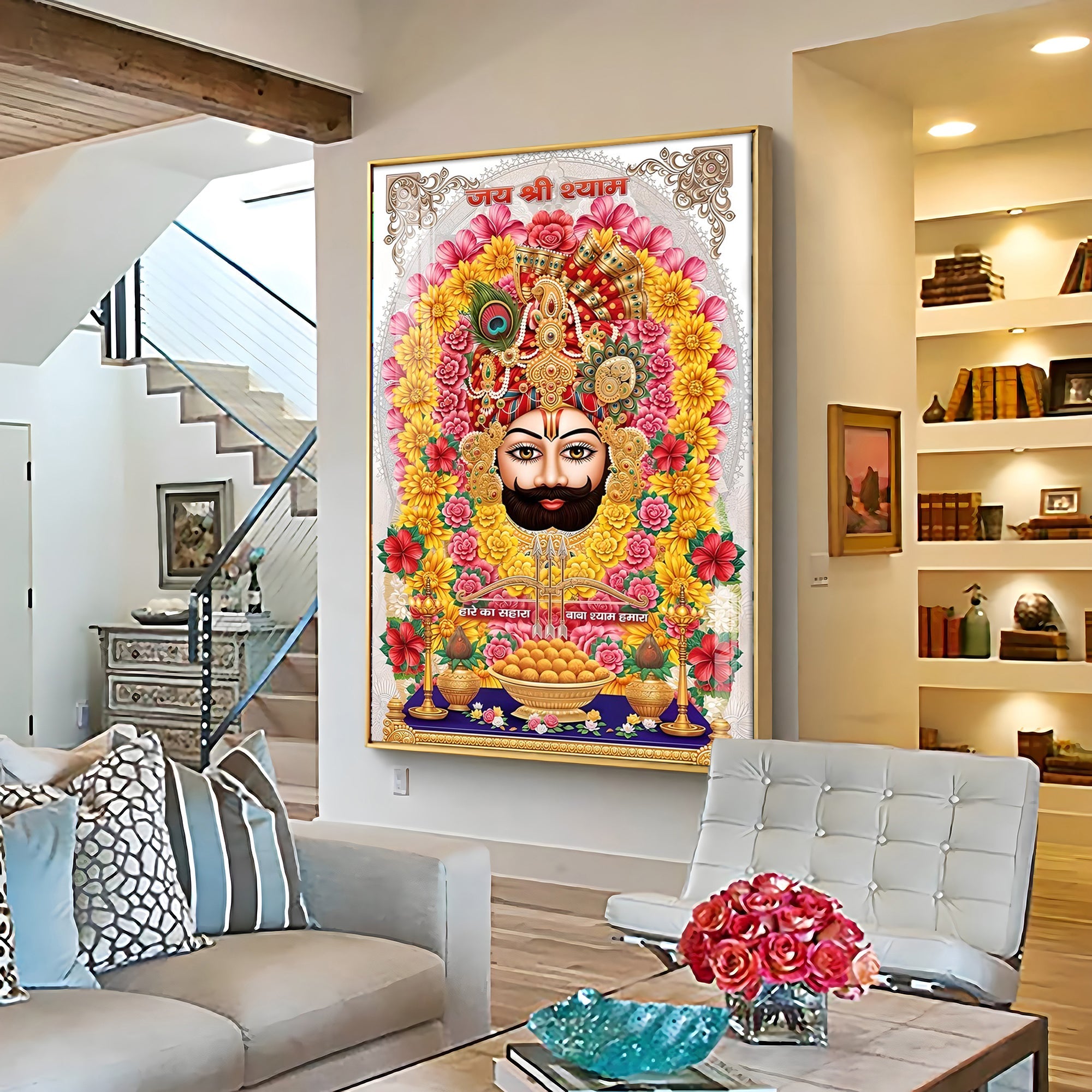 Shree Shyam Premium Acrylic Vertical Wall Art - The Next Decor