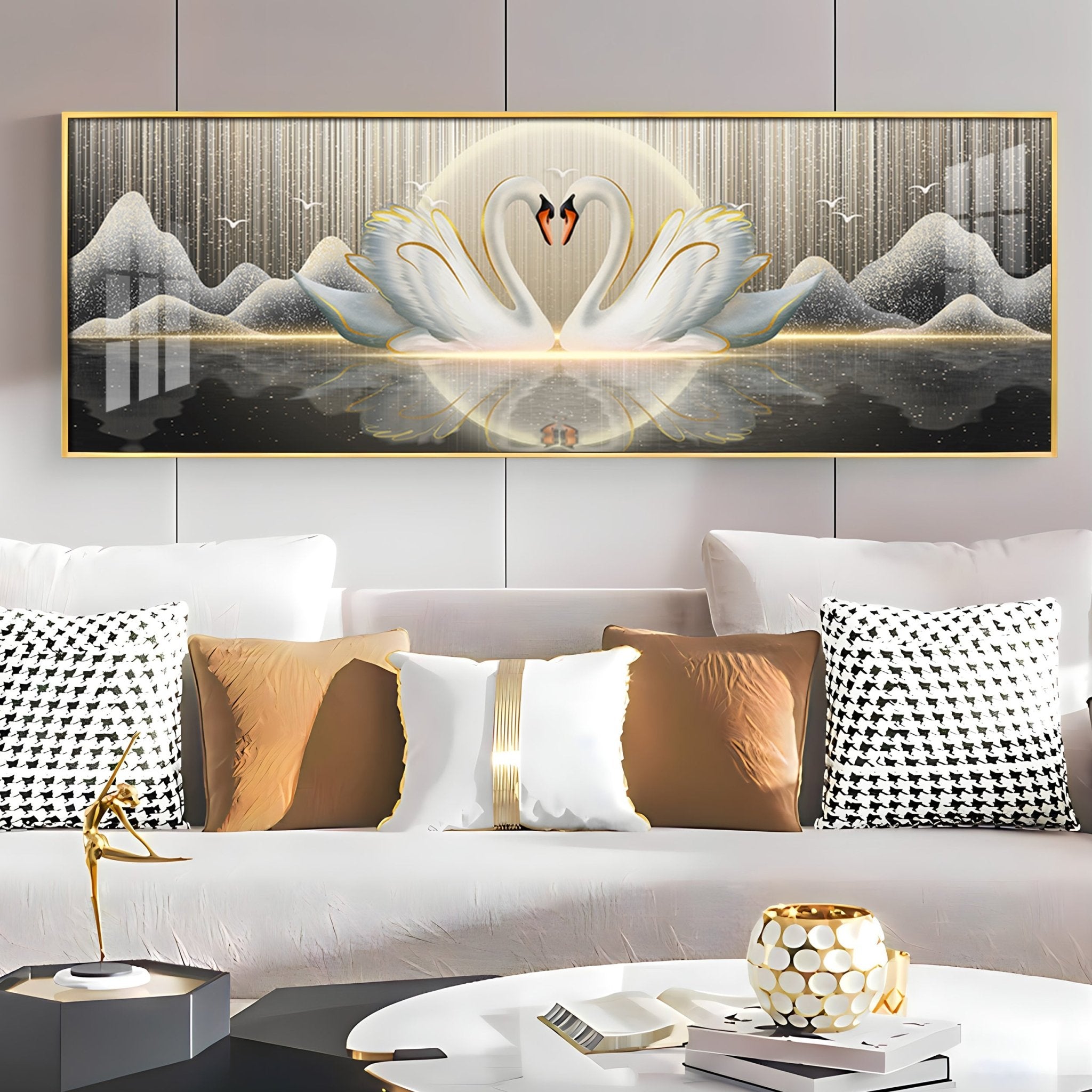 Swanscape Serenity Premium Acrylic Horizontal Wall Art - The Next Decor