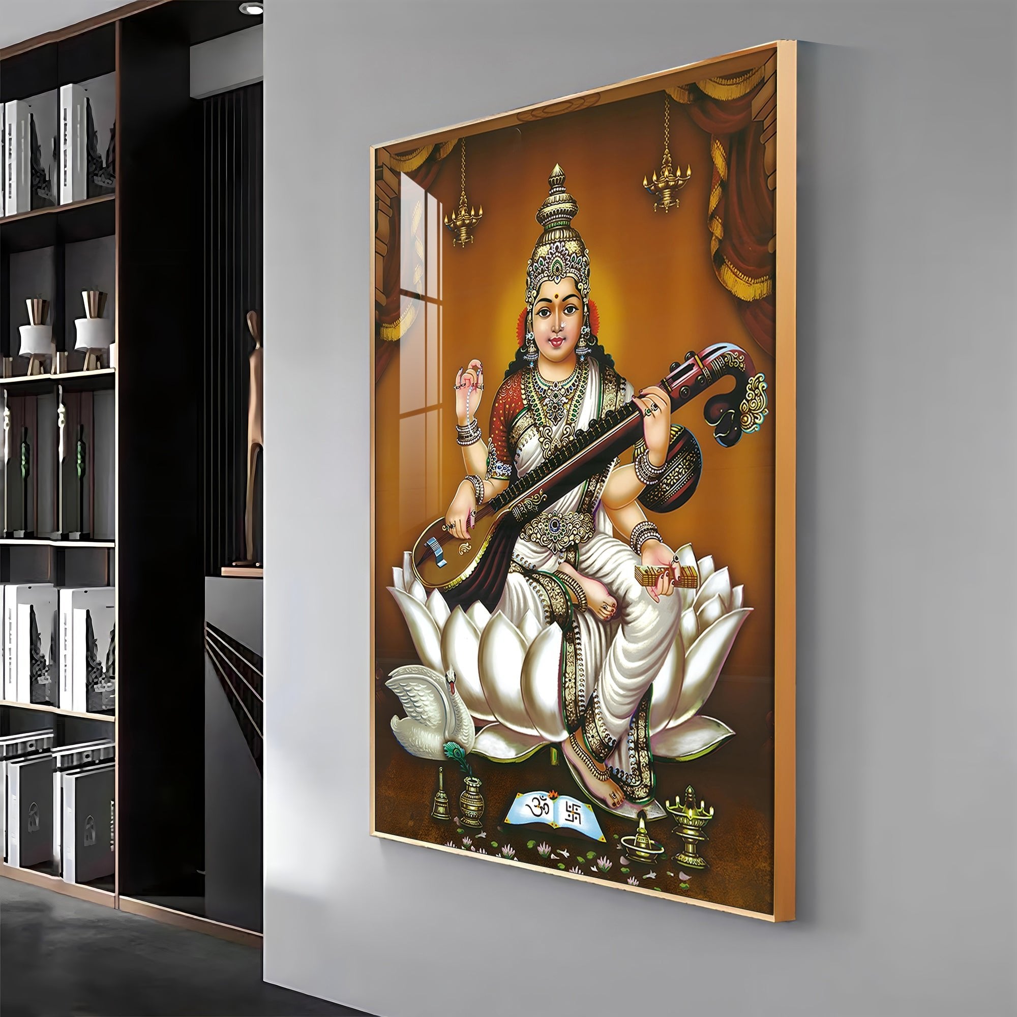 The Goddess's Embrace Premium Vertical Acrylic Wall Art - The Next Decor