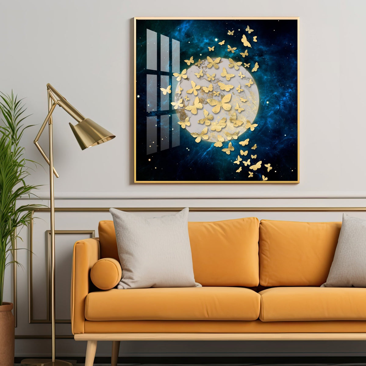 The Golden Array Luxury Crystal Square Wall Art - The Next Decor