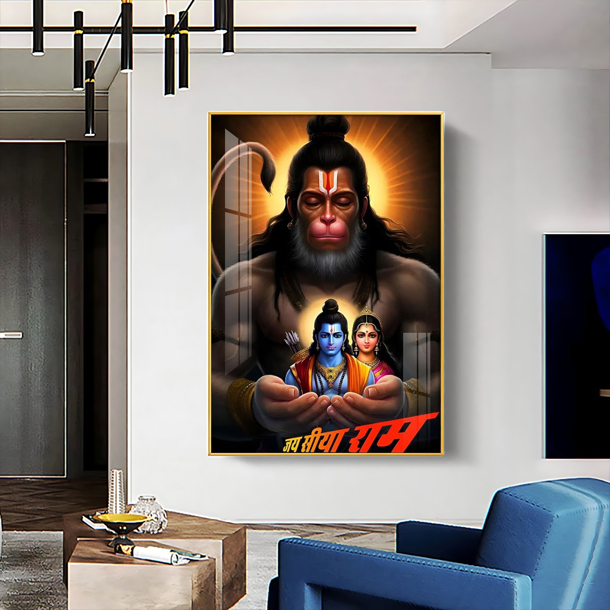 The Mighty Hanuman Premium Acrylic Wall Art - The Next Decor