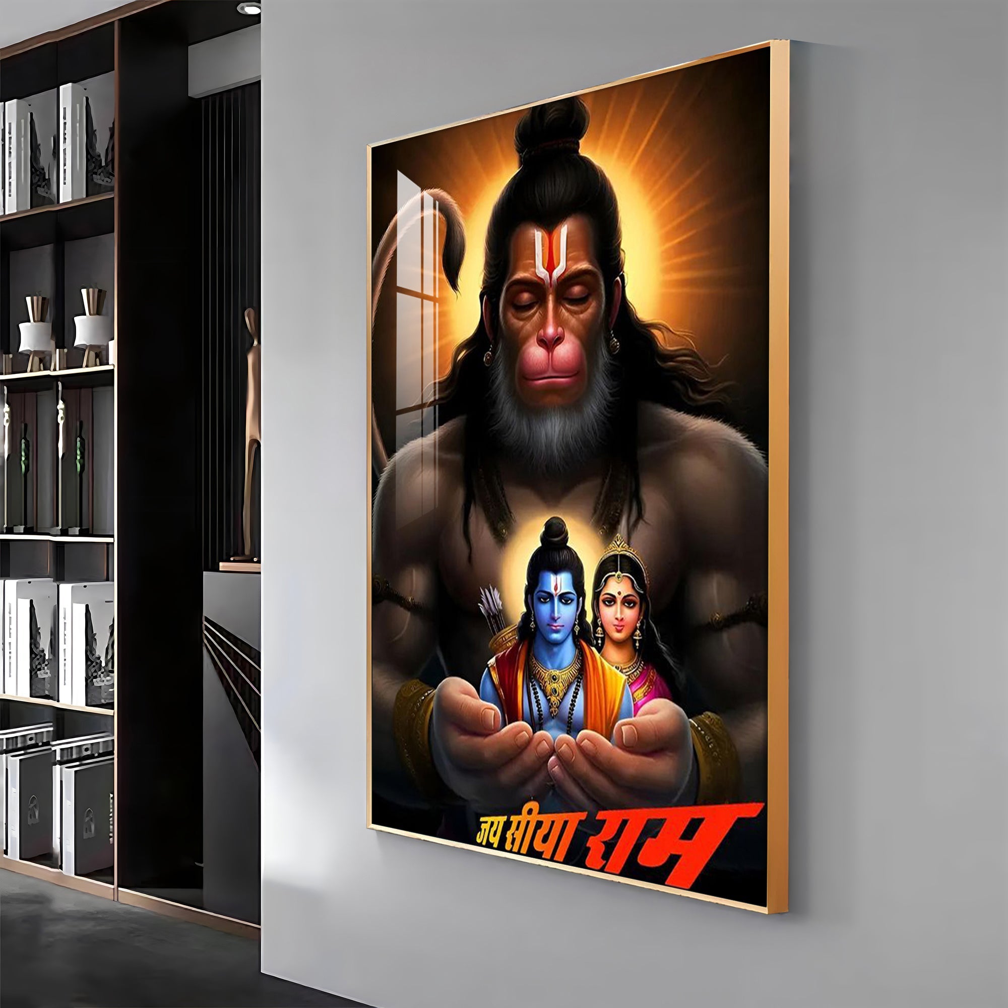 The Mighty Hanuman Premium Acrylic Wall Art - The Next Decor