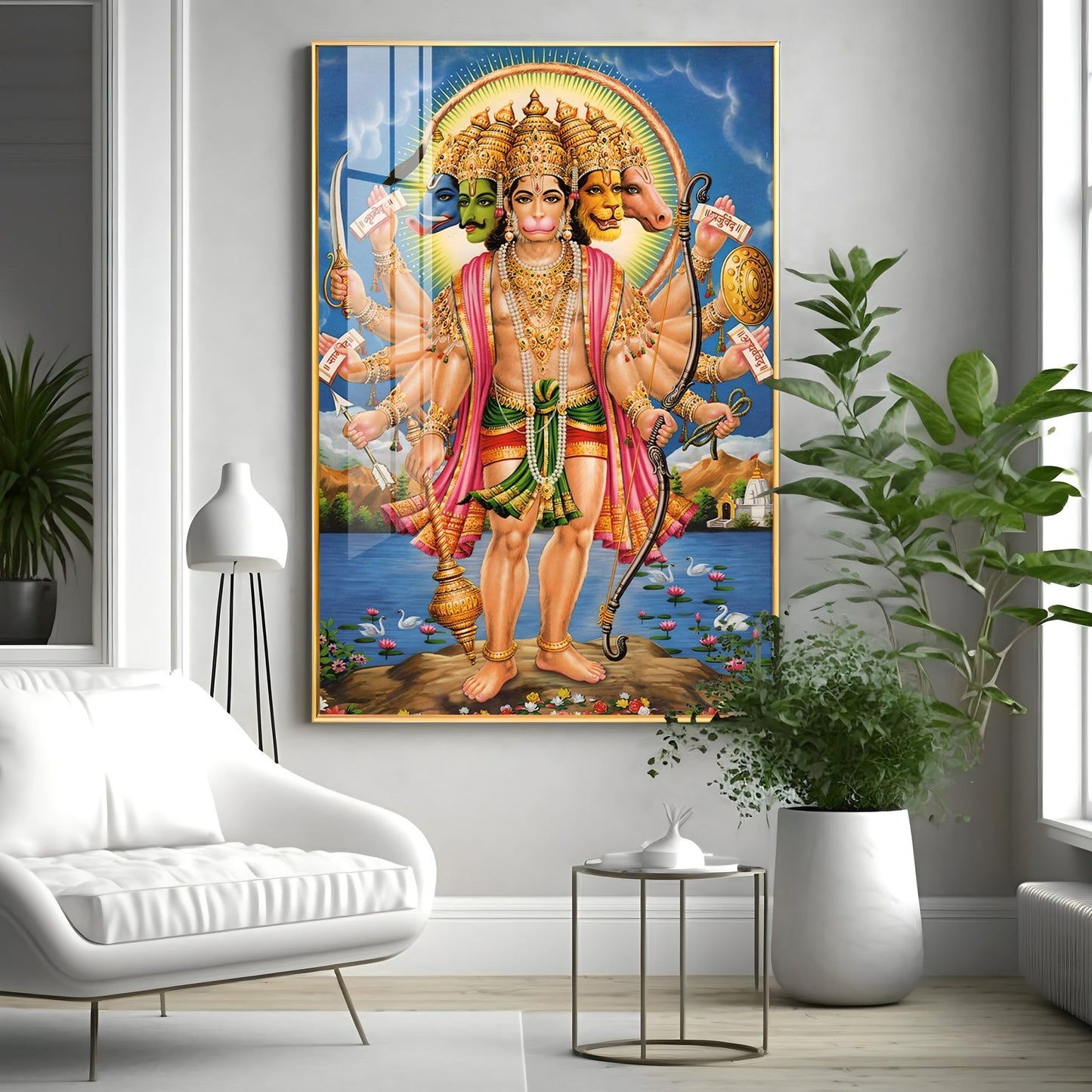The Mighty Hanuman Premium Vertical Acrylic Wall Art - The Next Decor
