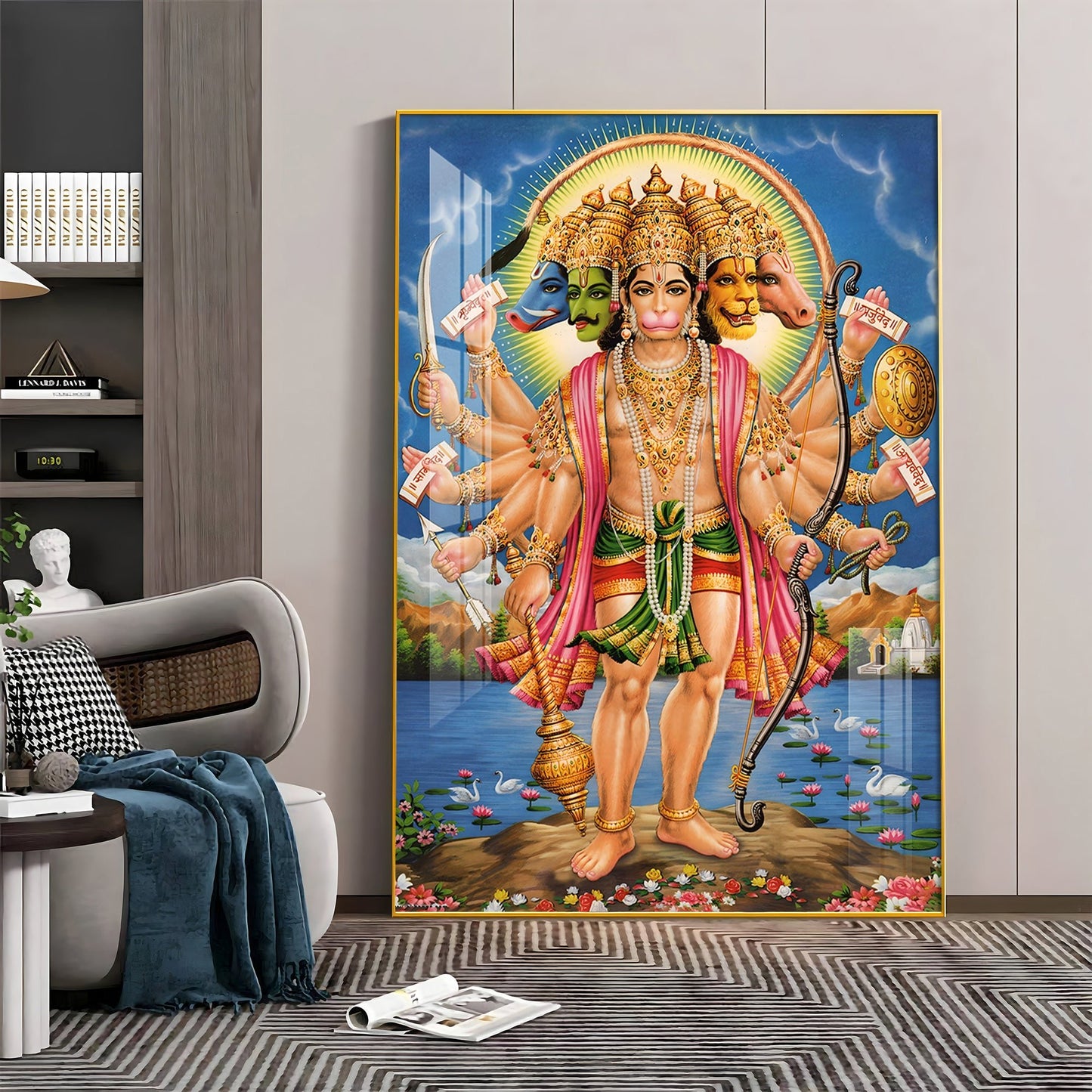 The Mighty Hanuman Premium Vertical Acrylic Wall Art - The Next Decor