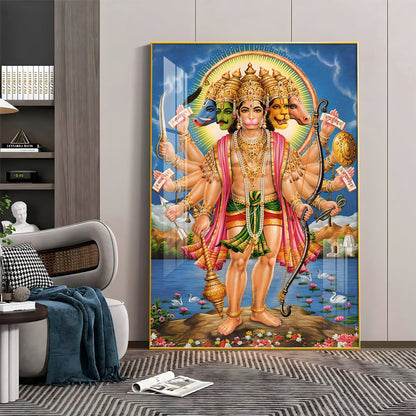 The Mighty Hanuman Premium Vertical Acrylic Wall Art - The Next Decor