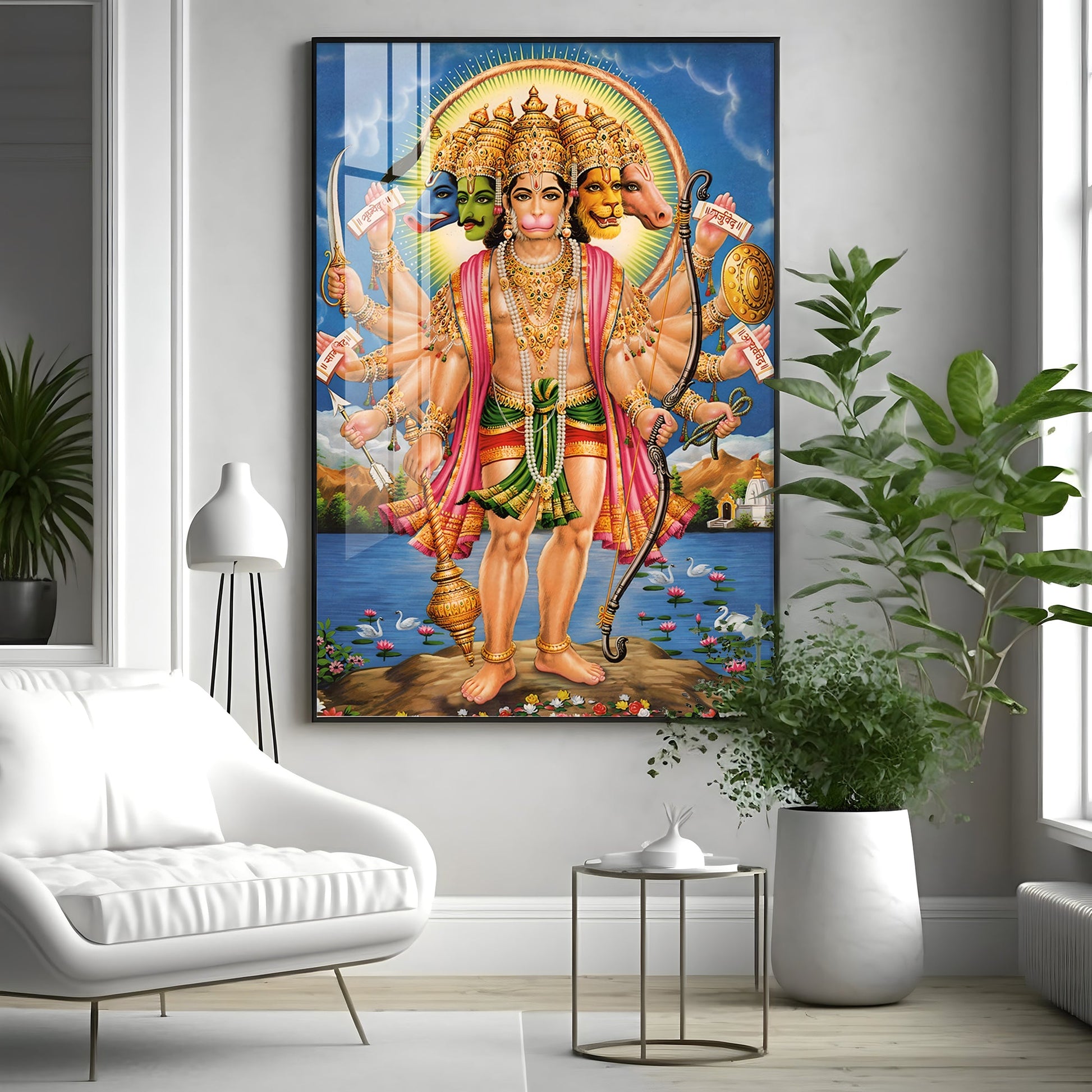 The Mighty Hanuman Premium Vertical Acrylic Wall Art - The Next Decor