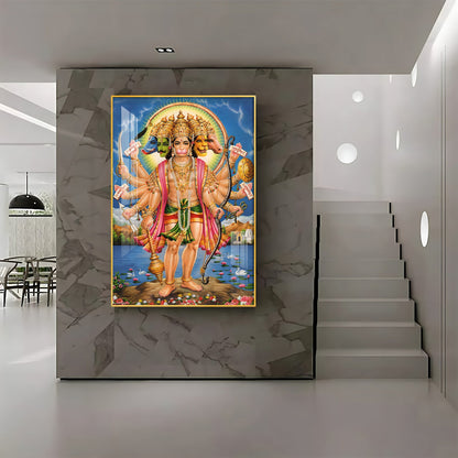 The Mighty Hanuman Premium Vertical Acrylic Wall Art - The Next Decor