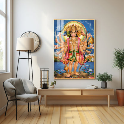 The Mighty Hanuman Premium Vertical Acrylic Wall Art - The Next Decor